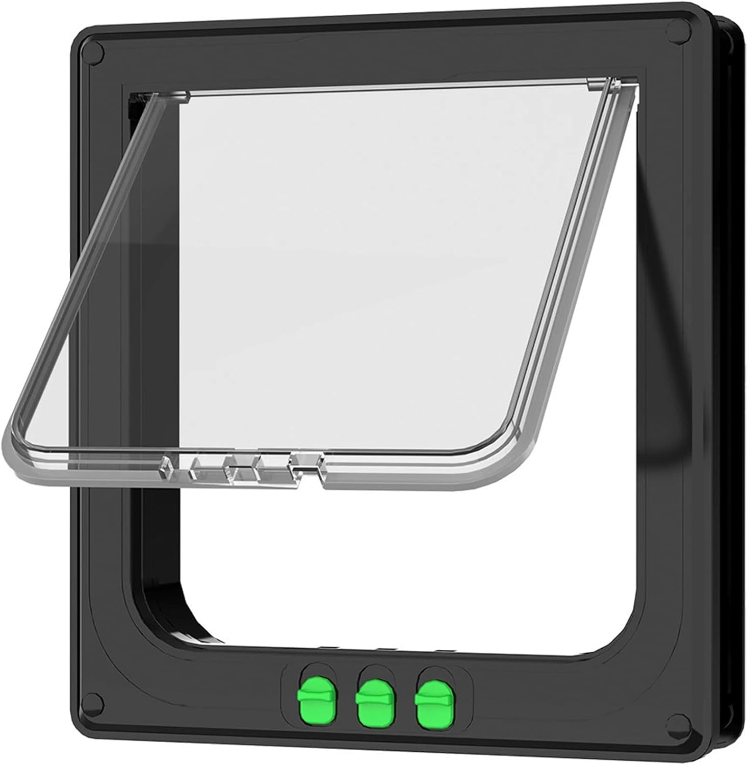 Moaobooh Cat Door, Cat Flap, Weatherproof, Easy Installation, Dog Flap for Indoor Outdoor Door, Window, Wall