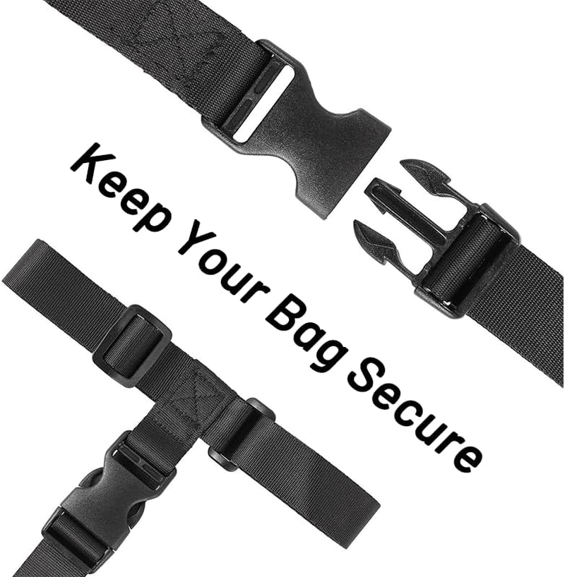 2 Pack Add a Bag Luggage Strap - Heavy Duty Adjustable Suitcase Belt Attachment - Travel Accessories for Connecting Your Luggage Together (Black) image number 4