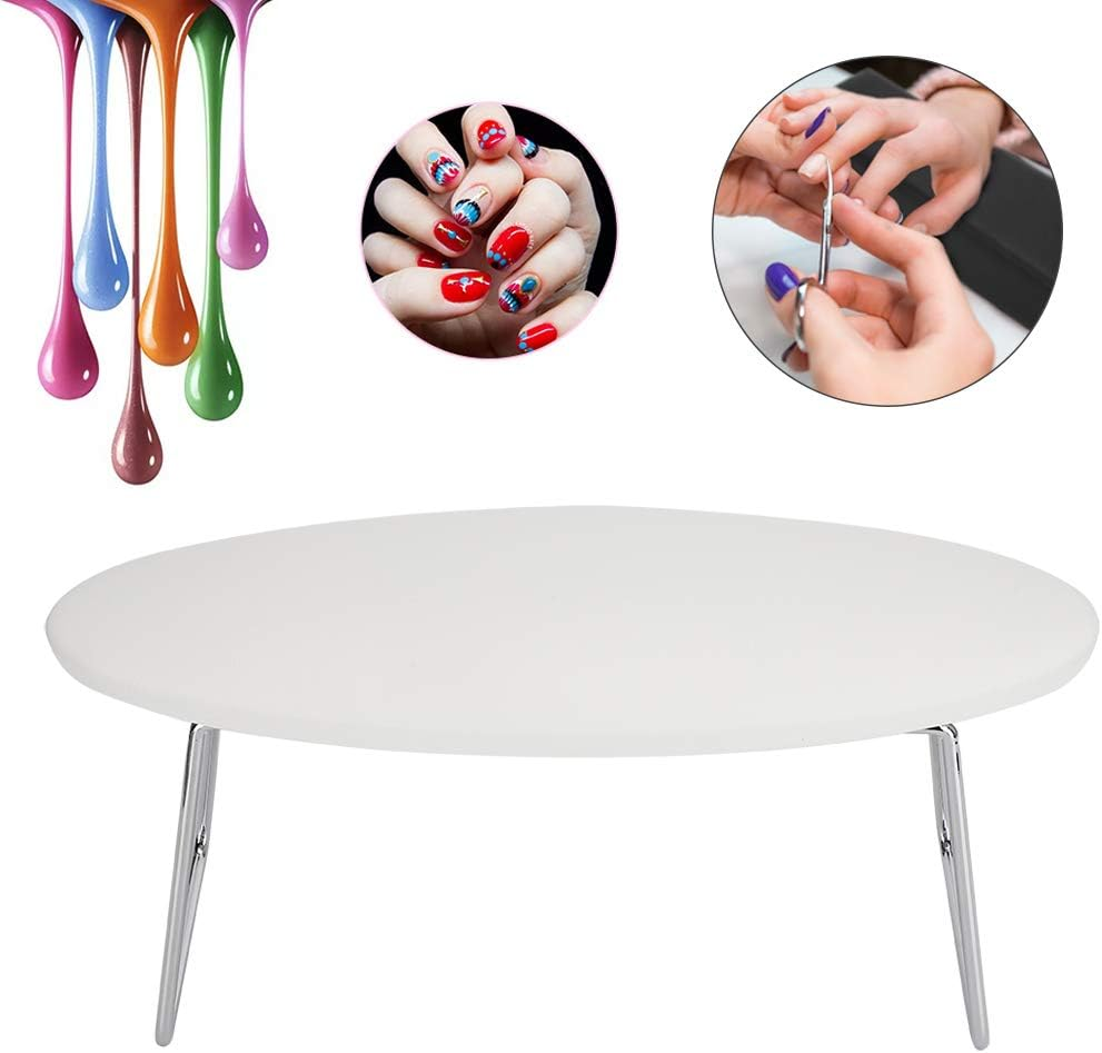 Nail Hand Rest, Professional PU Leather Hand Rest Cushion for Manicure Nail Hand Cushion Arm Rest Cushion Salon Nail Art Tools (White) image number 2