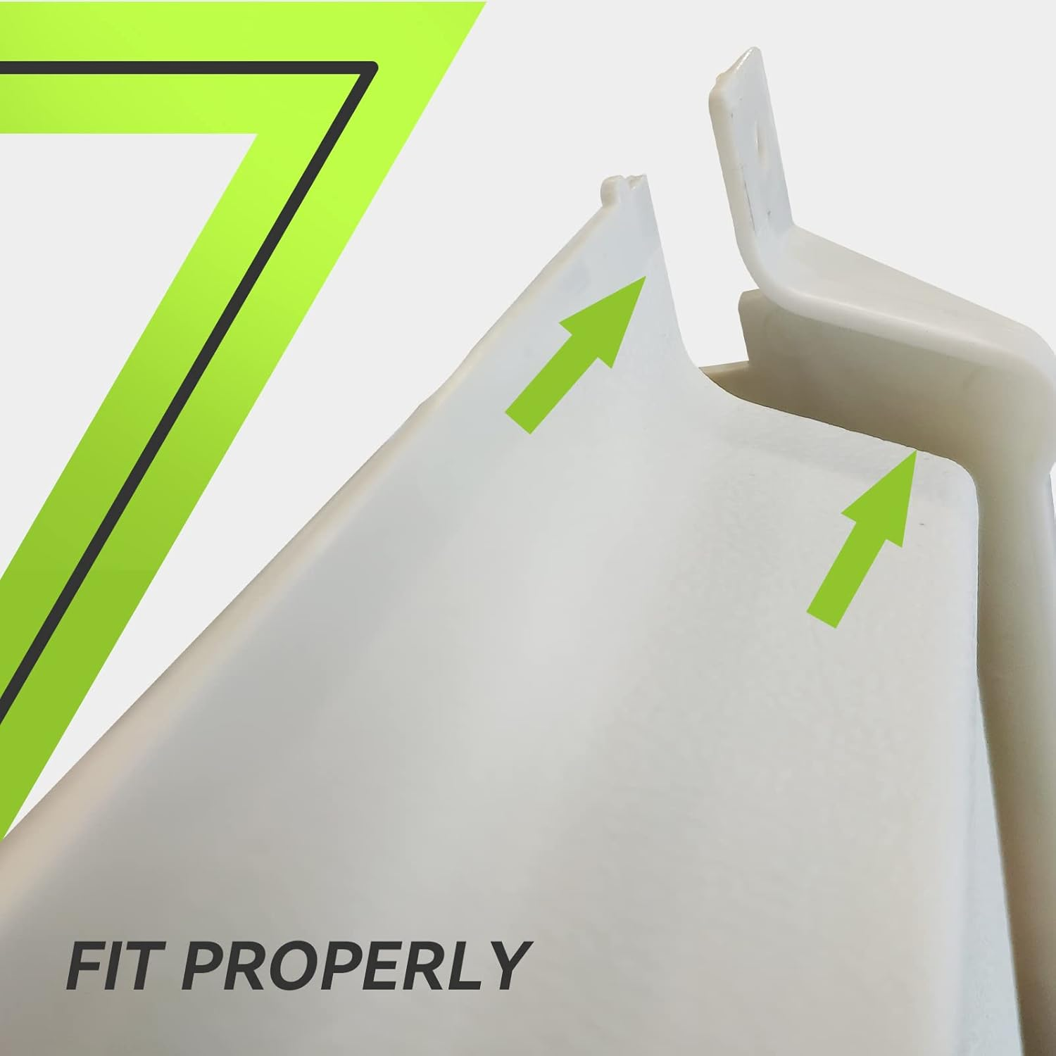 RVMATE Screen Door Slide with Slide Stop, 12" Panel for RV, Trailer, Camper, Motor Home, White image number 3