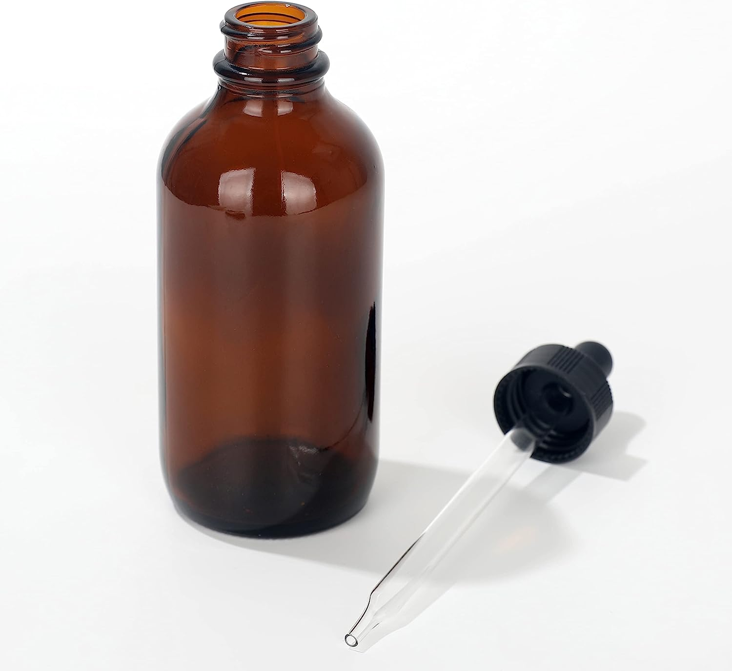 Magic Season Boston round Glass Bottles (Amber/ 120 Ml with Droppers/ 12 Pcs) image number 3