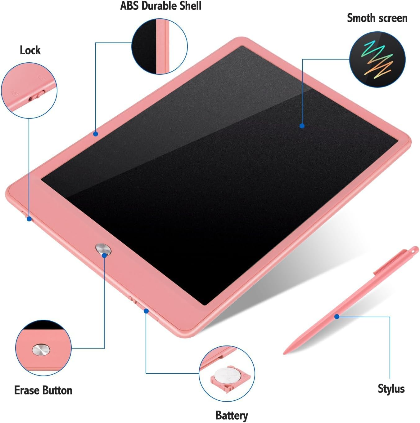 Eoocoo Gifts for Kids Toys,10 Inch LCD Writing Tablet, Drawing Pads 2 Packs Doodle Scribble Boards, Party Birthday Gifts for Kids, Fidget Toys for Boys Girls Age 3 4 5 6 7 8 9 Years image number 2