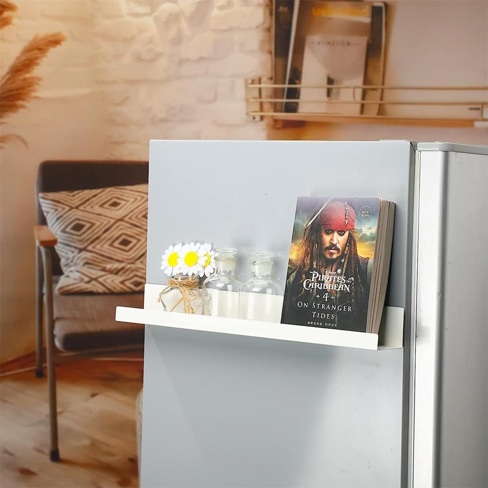 Magnetic Book Shelf, Acrylic Book Display Shelf, Reusable Magnetic Book Holder and Magnetic Pen Holder, Magnetic Book Shelf for Whiteboard, Design for Picture Books and File Holder image number 3