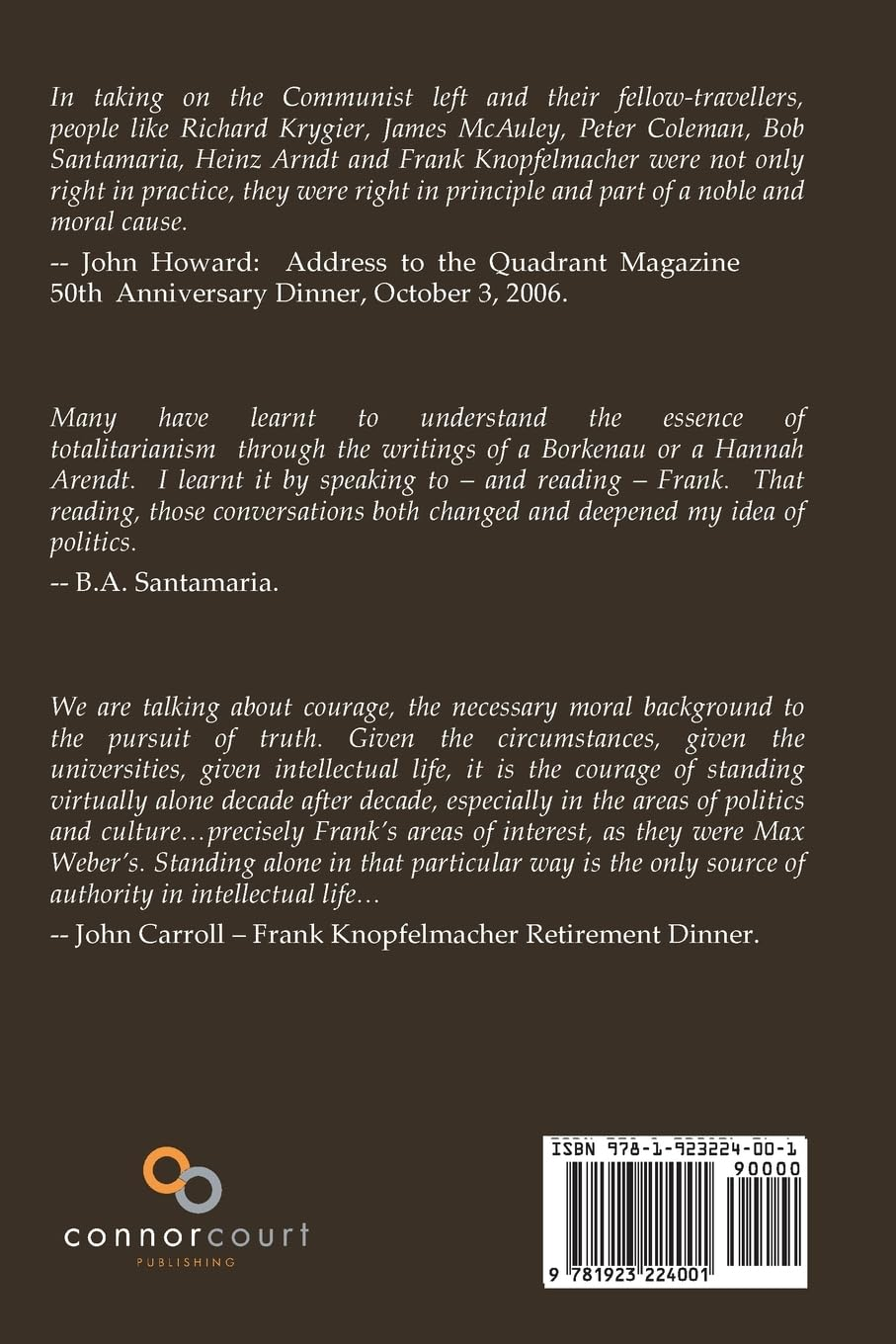 FRANK KNOPFELMACHER: SELECTED WRITINGS