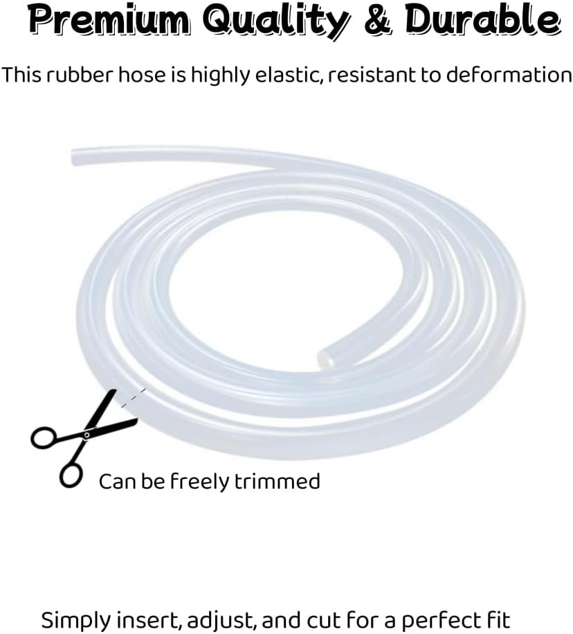 6 Pack Foam Cannon Straw Replacement,Rubber Hose,Blaster Dip Tube Parts for Pressure Washer Foam Gun,Car Wash Snow Foam Cannon Lance,Car Foam Sprayer Soap Cannon image number 3