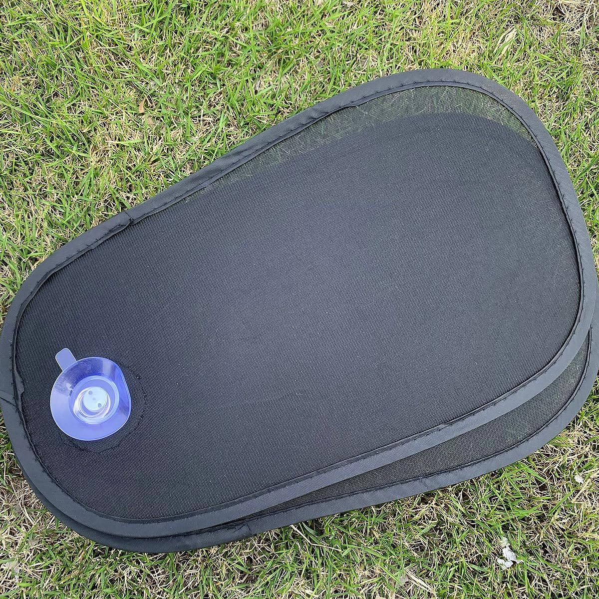 AIMALL Adjustable Car Side Window Sun Visor | Foldable Heat Insulation Shade | Nylon Mesh Sun Protection | Breathable Design | Suction Cup Installation | Universal Fit image number 1