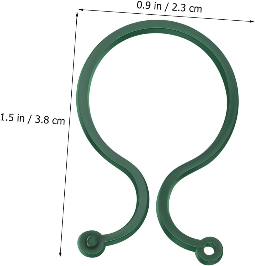 100Pcs Small Plant Support Clips Garden Tie Tomato Vine Trellis Clips for Climbing Plants and Vegetable Stems Gardening Supplies image number 2
