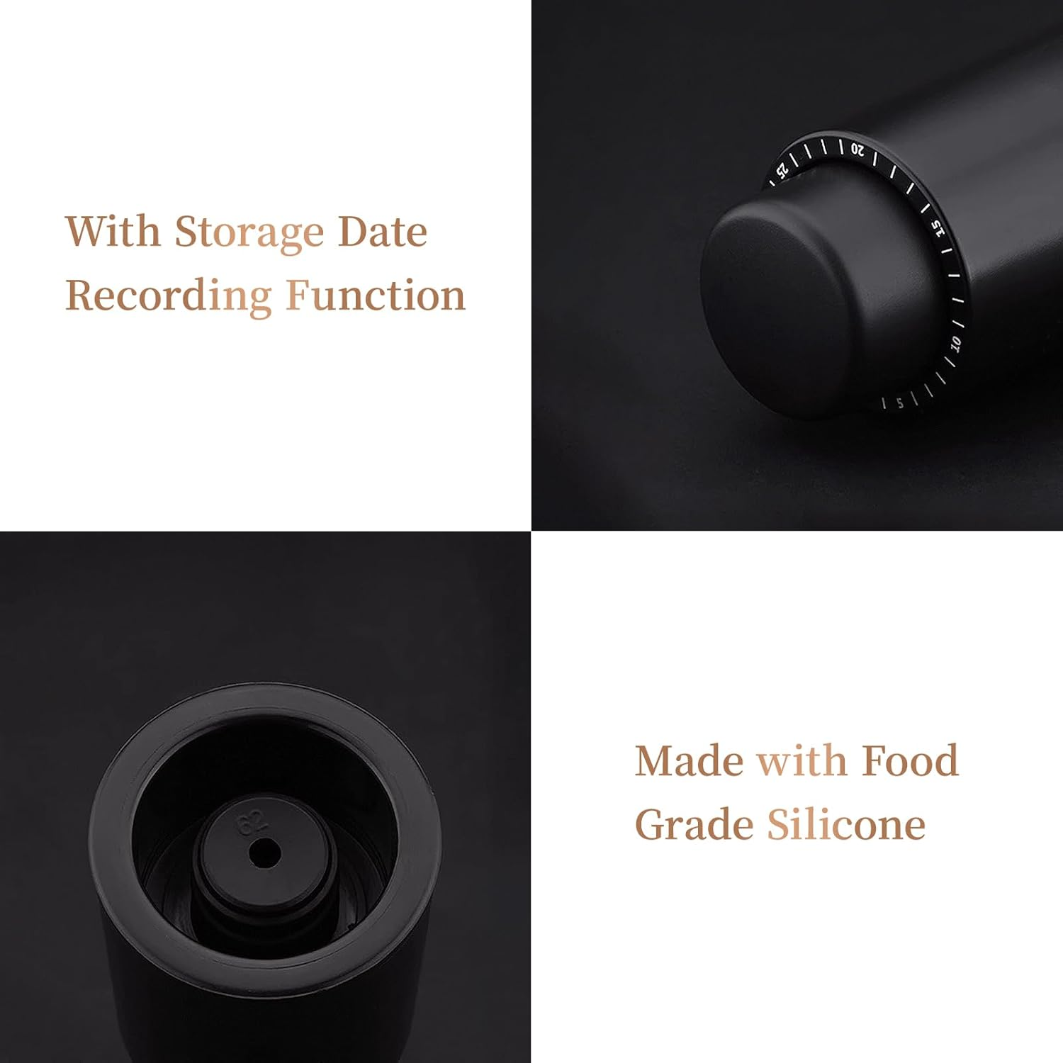 2024 New Electric Wine Opener, Vacuum Wine Stopper, Wine Pourer with Aerator Function, Foil Cutter, 4-In-1 Gift Set, Corkscrew, Battery Operated, Wine Cap, Easy Wine Cork Removal to Storage(Egs) image number 4