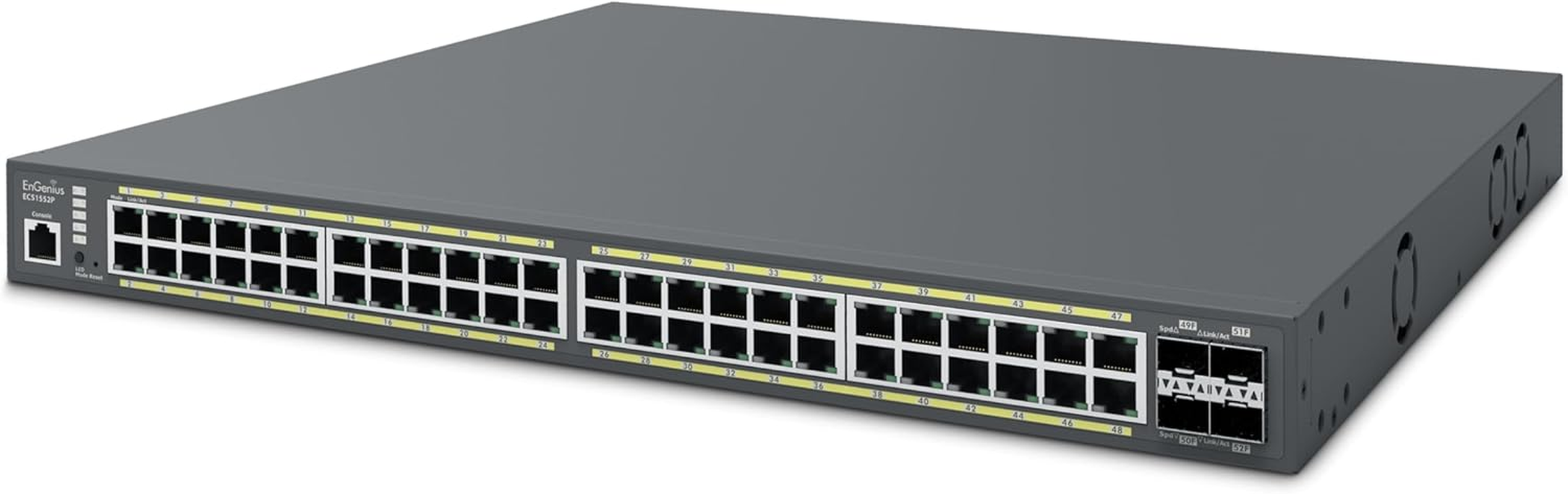 Engenius Managed Switch 24-Port Gigabit Poe+ Switch, 4X 10G SFP+ Uplinks, 240W Poe Budget, Layer 2+, Cloud Managed, Long-Range, Rackmount Network Switch for IP Cameras, Voip, NVR, CCTV - ECS1528P image number 4