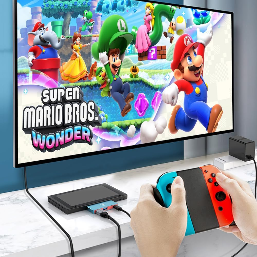 GOPALA Portable Switch Dock Replacement - 4K HDMI TV Dock with 100W PD Charging for Nintendo Switch/Oled/Steam Deck image number 6