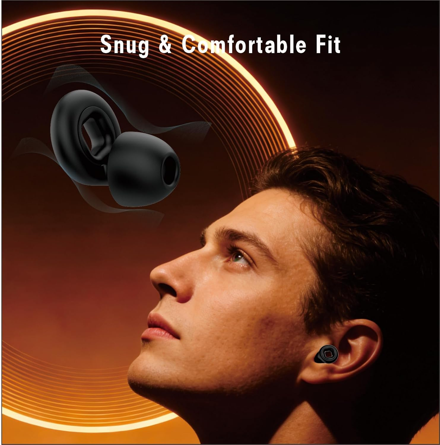 Ear Plugs for Sleeping - Soft Silicone Reusable, Effectively Reduce Noise and Come with 8 Ear Tips, Suitable for Travel, Concerts, Swimming, anti Snoring, Focus image number 2