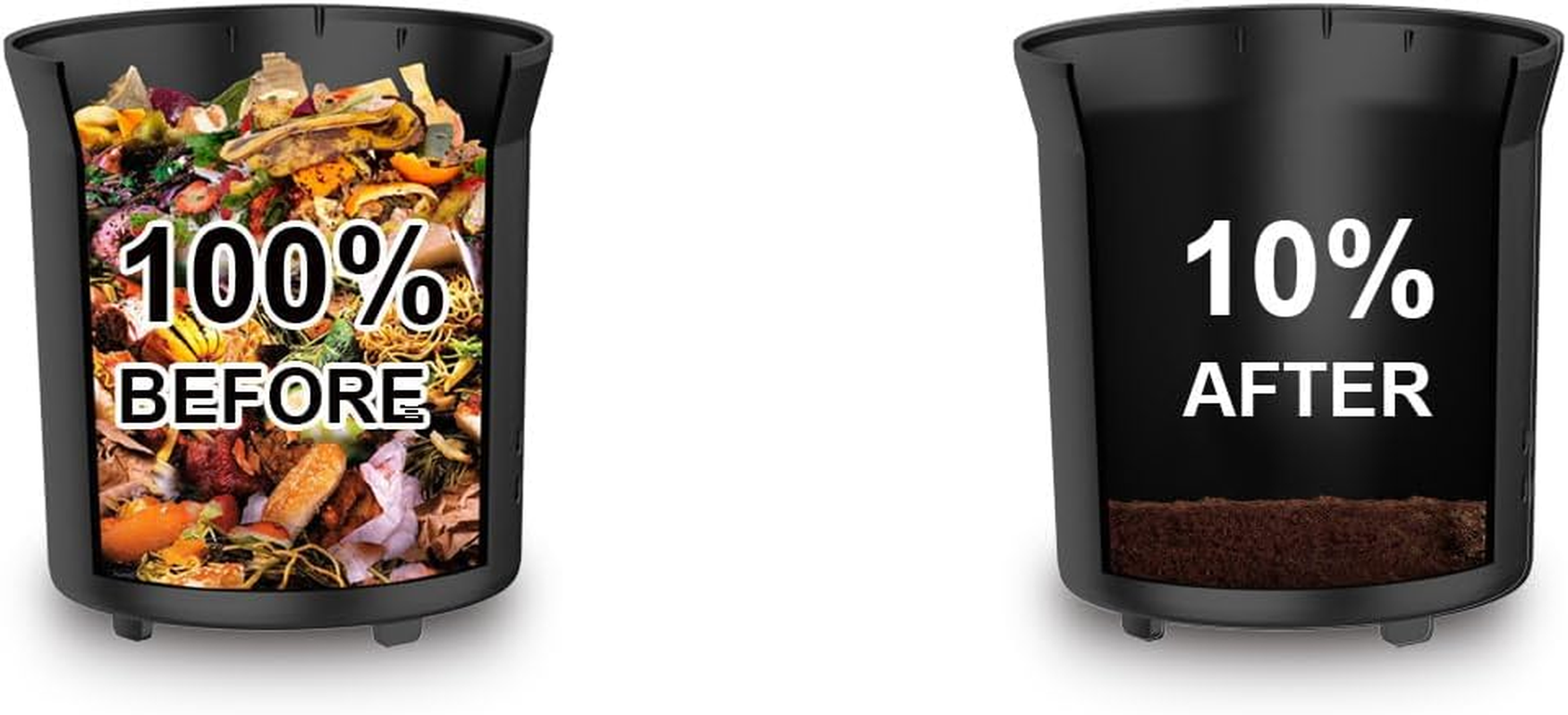 Healthy Choice Electric Food Waste Composter &ndash; 3.8L Kitchen Bin Reduces Waste by 90%, Odour-Free, Self-Cleaning, Touch Controls, Fast 3Hr Cycle, Charcoal Filter image number 5