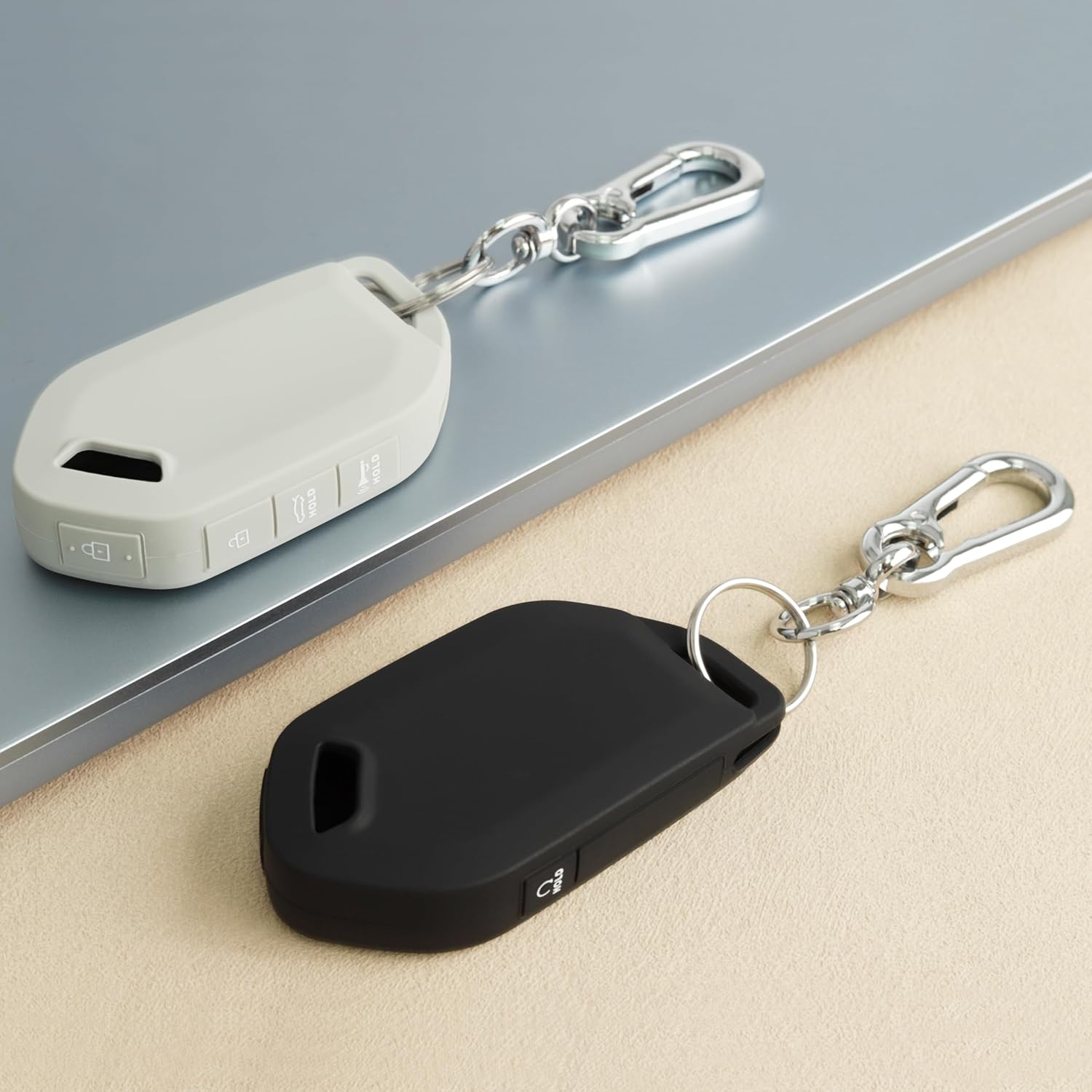 TANDRIVE 5-Button Key Fob Cover for Kia 2026 Sportage 2026 2025 K4 K5 Sorento Telluride 2022-2026, Silicone, 2-Pack, Black