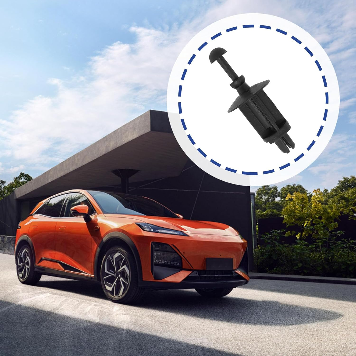 Emsea 2Pcs Tailgate Trim Panel Hanger Buckle Rear Trunk Hood Replacement Part BHN968301 BHN9-68-301 Commpatible with 3 CX-30 CX3 Cx4 image number 5