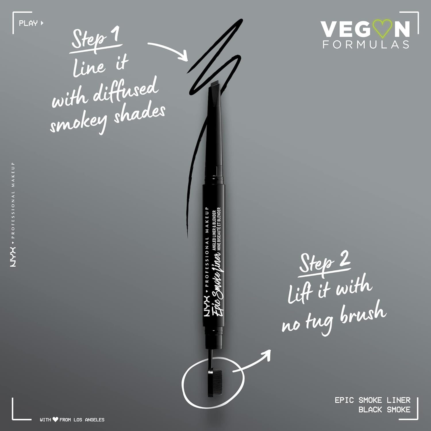 Eyeliner NYX Epic Smoke Liner 12-Black Smoke 2-In-1 (13,5 G) image number 6