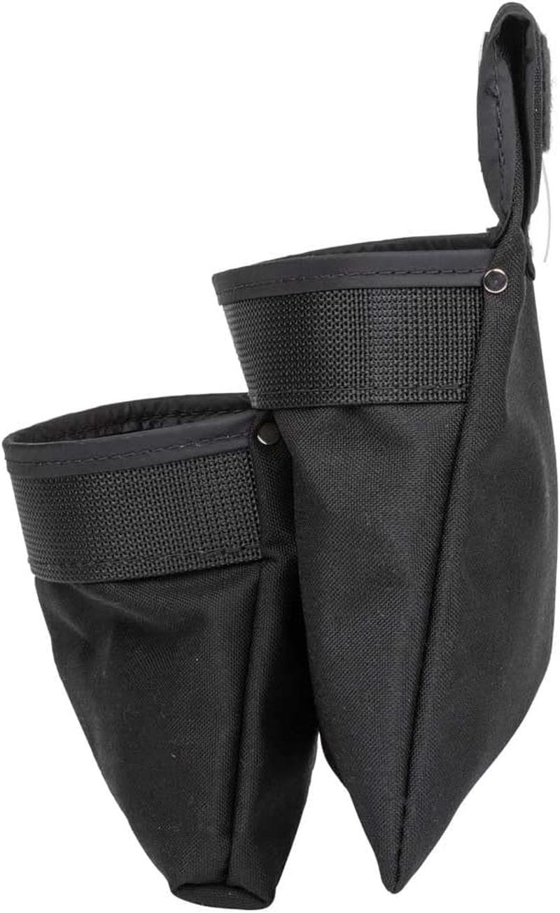Klein Tools 5702 Tool Pouch, Powerline Series Utility Pouch Fits Tool Belts up to 2.5-Inch, Strong Rivet Reinforced Stitching, 2-Pocket image number 2