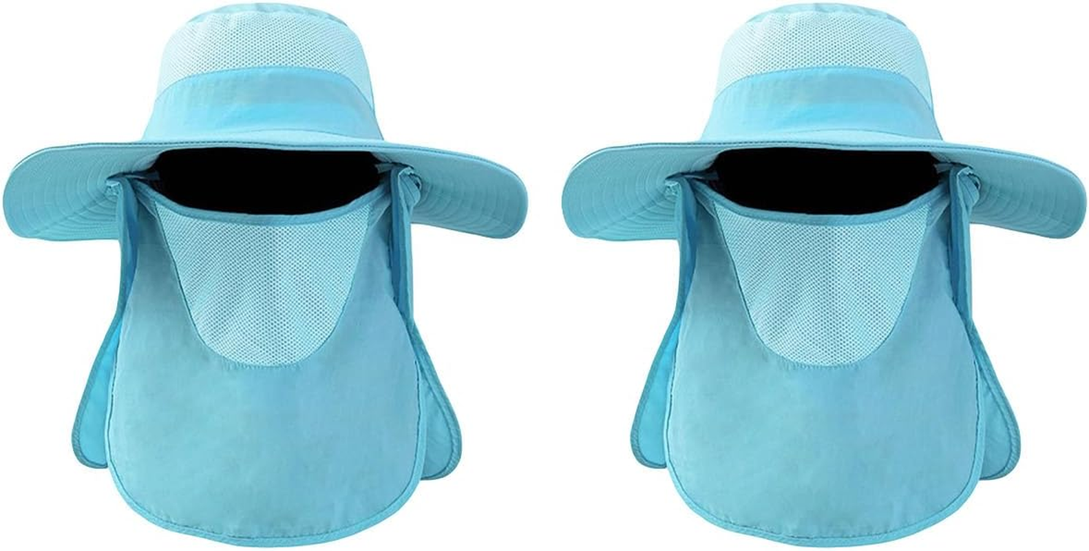 AIMALL 2PCS UPF 50+ Lightweight Breathable Fishing Hat for Men and Women, Adjustable Outdoor Sun Hat with UV Protection and Quick-Dry Fabric