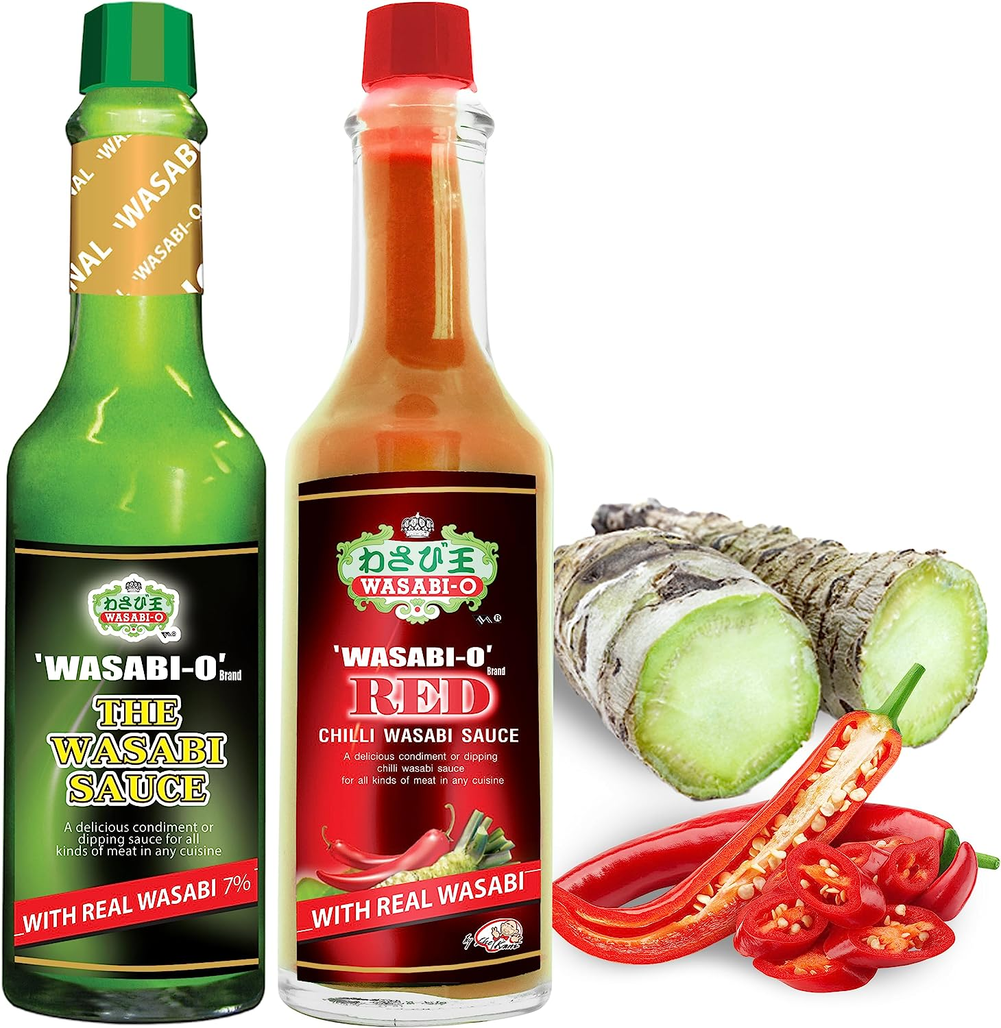 Wasabi-O Combo Set of 2 Wasabi Original Sauce 62G & Wasabi Red Chili Sauce 55G - the Perfect Match, Ideal Not Only for Sushi, Sashimi but for All Seafood, Grilled Meats, and Vegetarian Dishes image number 6