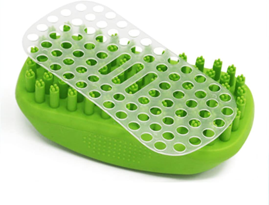 Metopets Dog Bath Brush, Multi-Functional Pet Grooming Brush with Rubber Bristles for Deshedding, Massaging, and Relaxing image number 2