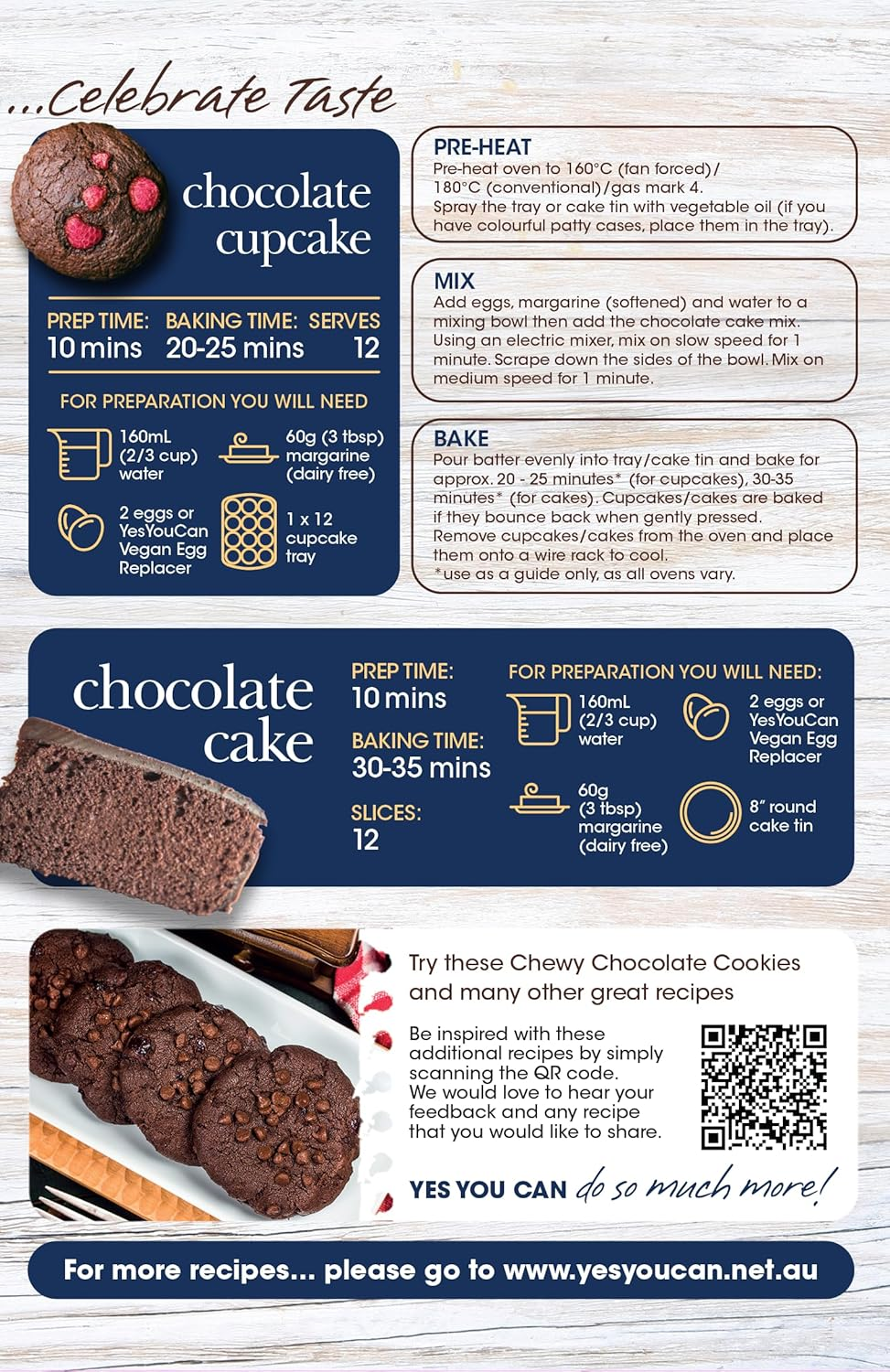 Yesyoucan Essential Chocolate Cake Mix G/F 375G image number 4