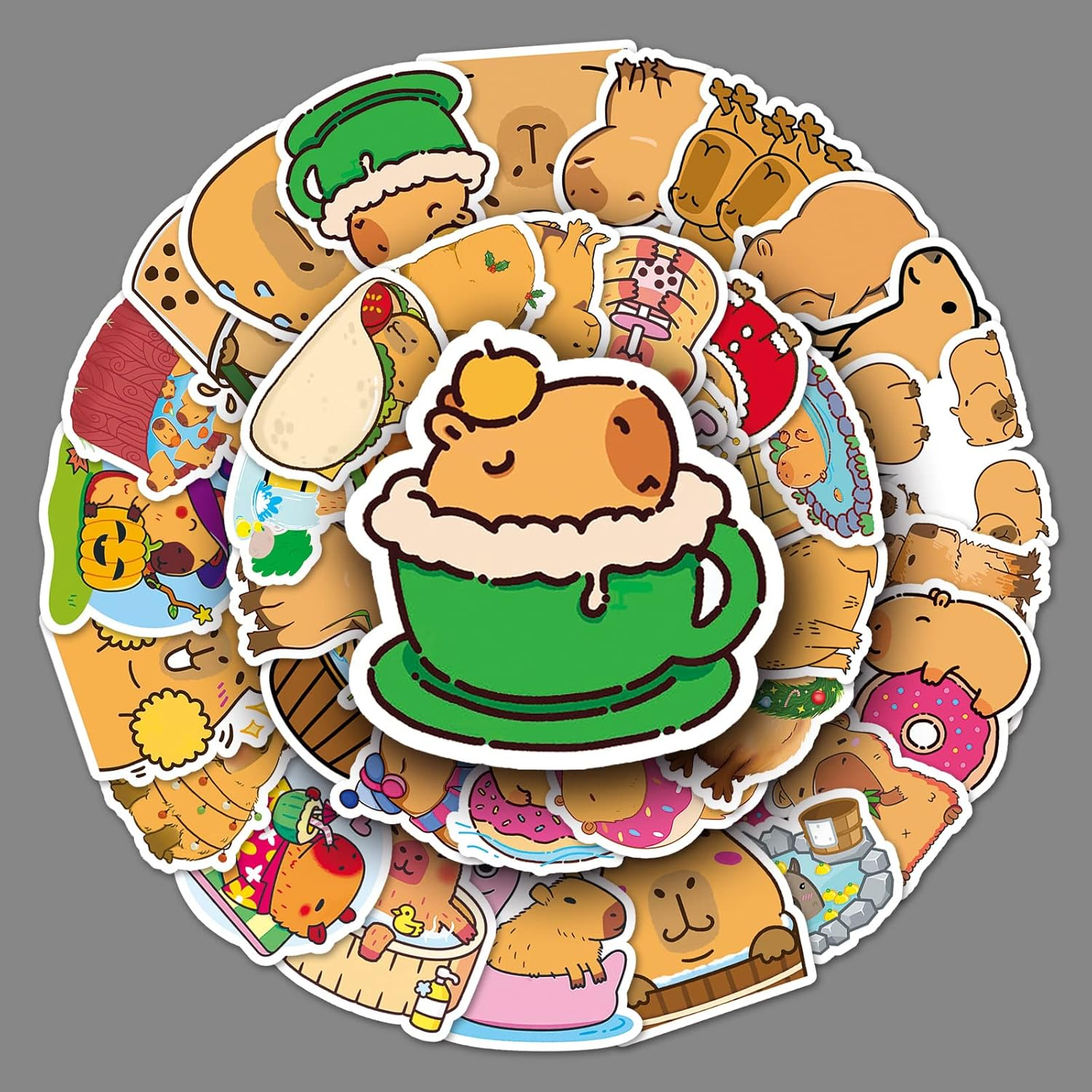 Panda Stickers,50 PCS Panda Graffiti Vinyl Waterproof Decals for Water Bottles Computer Bicycle Skateboard Luggage Phone Pad Laptop Kids Teens Stickers Pack