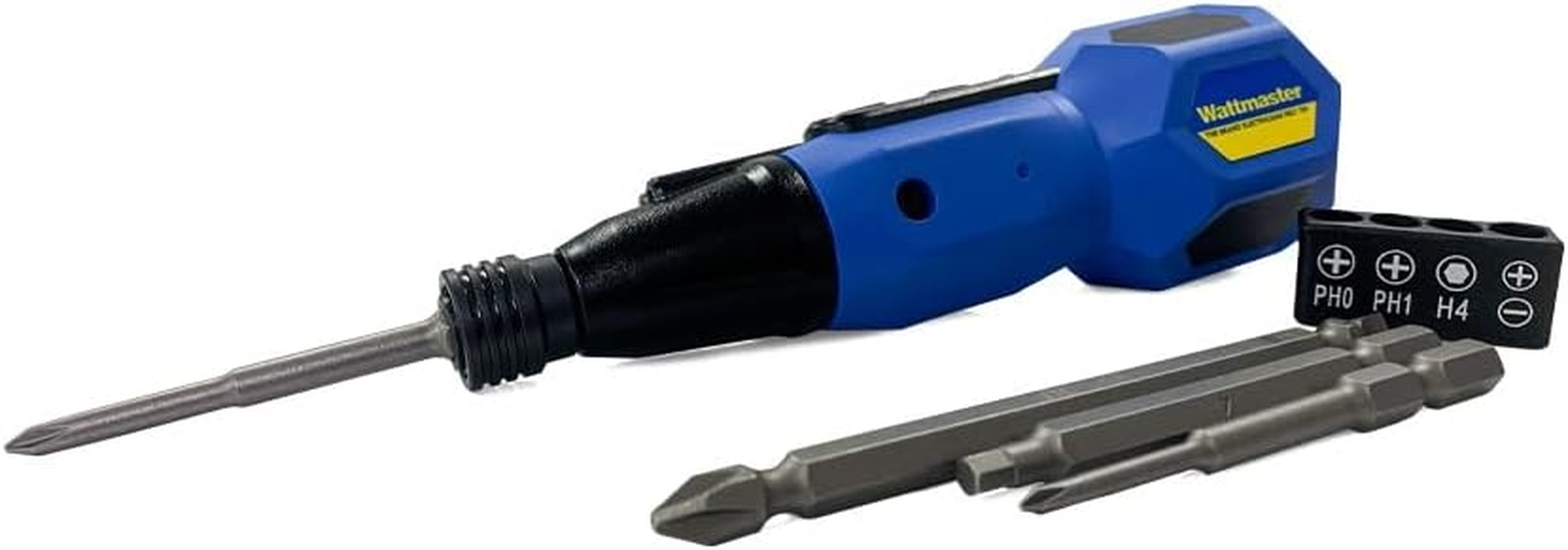 Wattmaster WATH300Q4 3.6V LI-ION Hybrid Electric Rechargeable Screwdriver Complete with Bits & Charging Cord