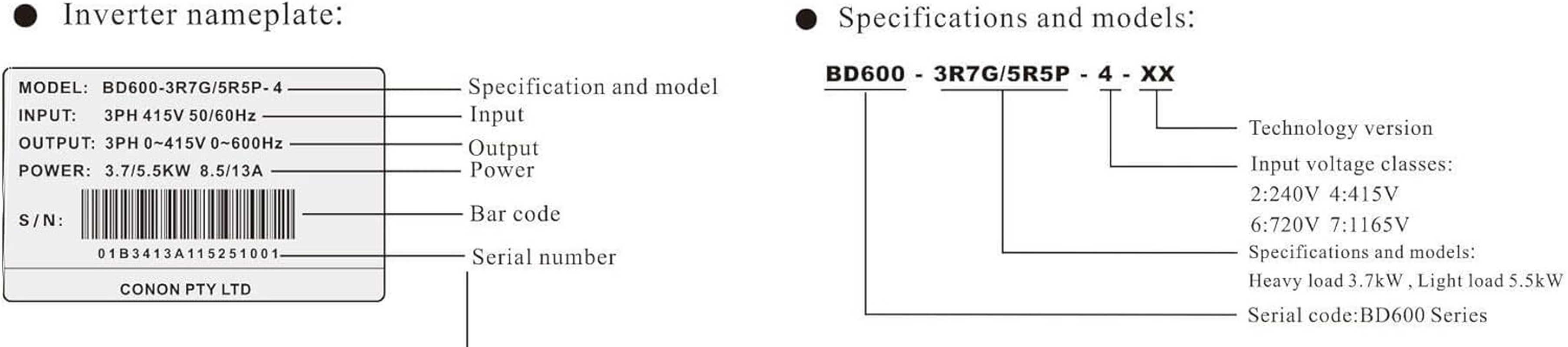 4Kw/5.5Hp 11A 415V AC 3 Phase Variable Frequency Drive Inverter VSD VFD Lathe image number 2
