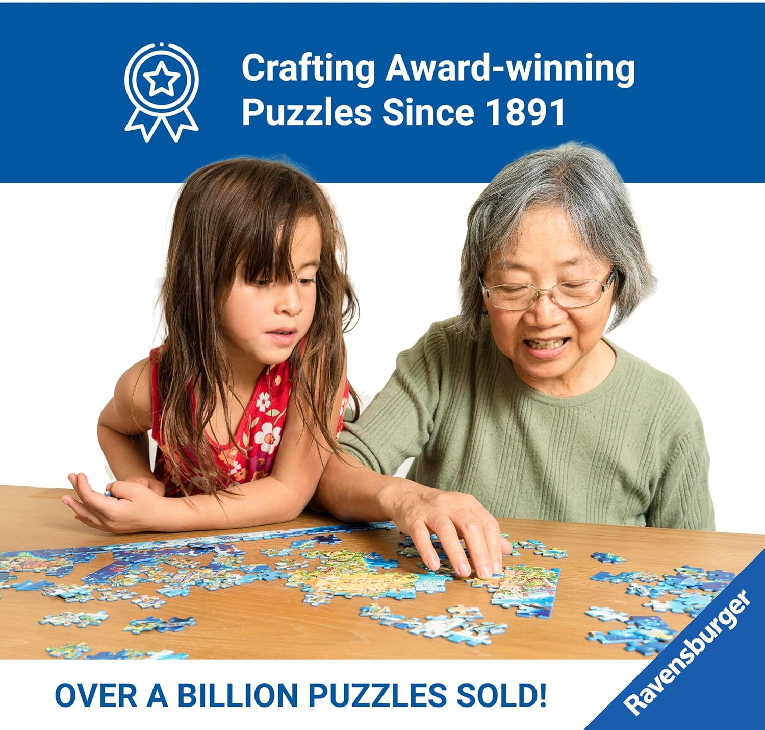 Ravensburger - Aimee Stewart World of Books 2000 Piece Jigsaw Puzzle for Kids Age 3+, Educational and Fun Puzzle image number 1