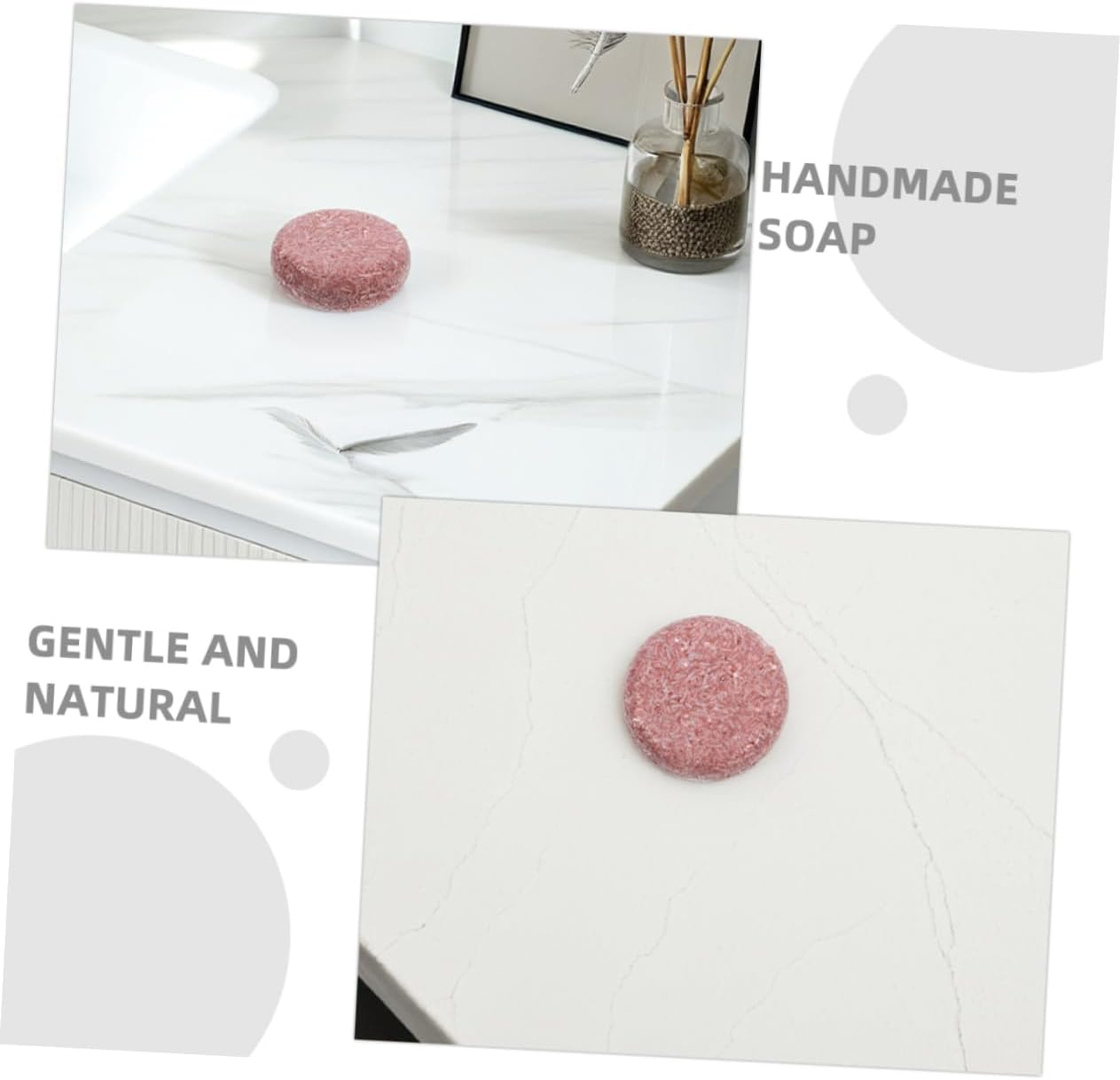 ARTSEWPLY 2Pcs Handmade Shampoo Bar for Thinning Hair Oil Control Exfoliating Soap Travel-Friendly Natural Cleaner Suitable for All Hair Types Gentle Care image number 4