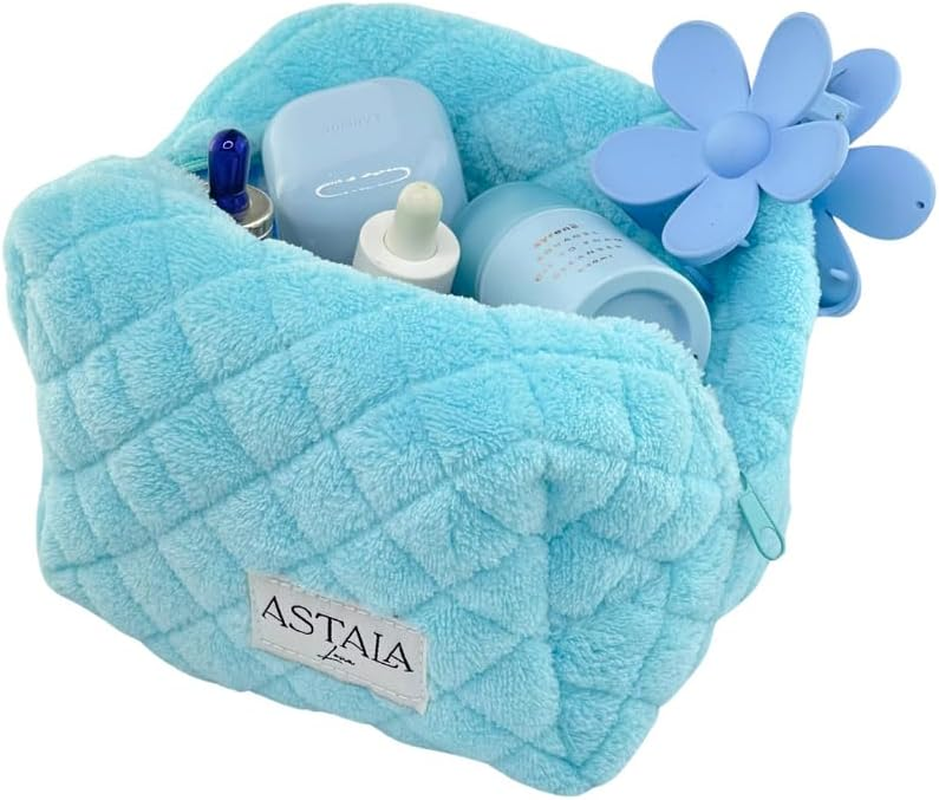 Astala Luna Bubbles Mini Carry All Cosmetic Travel Bag Mini Blue, White image number 2