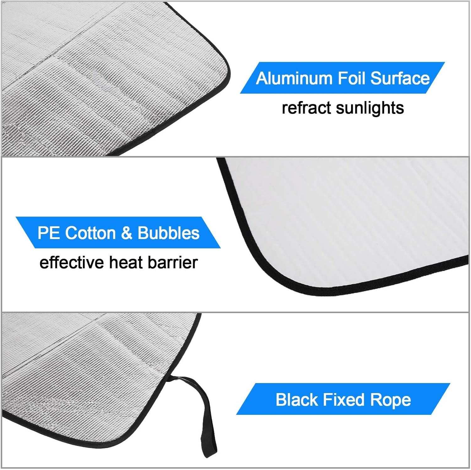 Windscreen Sun Shade Compatible with Subaru Forester Accessories | Reflective Windshield Cover Window Shade | UV & Heat Blocking Cover (Aluminum Foil, SJ 2013-2018)