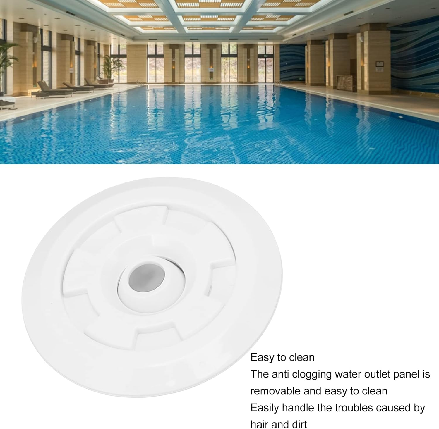 Swimming Pool SPA Jet Nozzle, Pool Jet Nozzle, Swimming Pool Return Jet Massage Nozzle for Most Swimming Pools, Spas (360 Degree Rotatable) image number 1