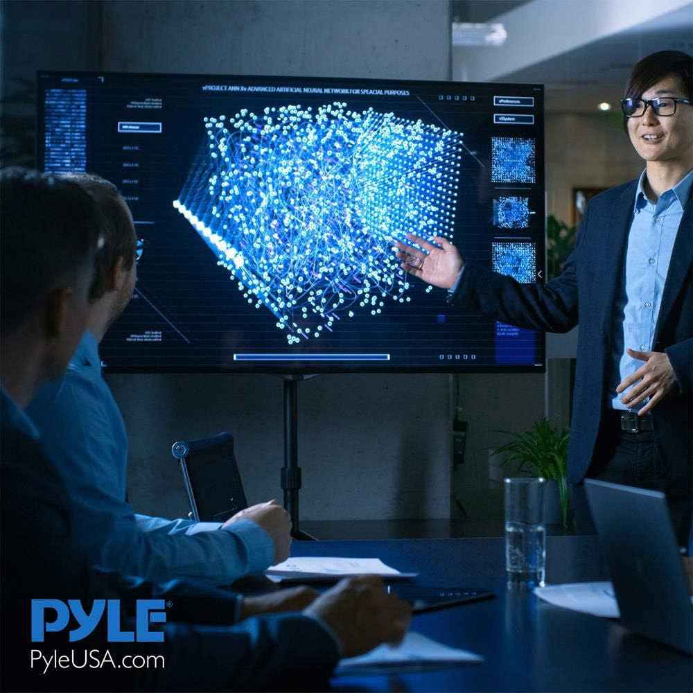 Pyle LED TV Tripod Stand - 2 Pcs Portable TV Stand, Foldable TV Stand Mount, Fits LCD Flat Panel Screen TV up to 32" W/Adjustable Tilt & Height, 22Lbs Weight Capacity, VESA 75, 100 - PTVSTNDPT3215X2 image number 5