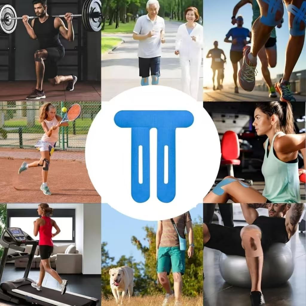 Precut Kinesiology Sports Tape for Elbow Support, 8 Pcs Athletic Muscle Support,Precut Athletic Sports Muscle Support Elbow Tape,Precut Kinesiology Tape for Elbow image number 1