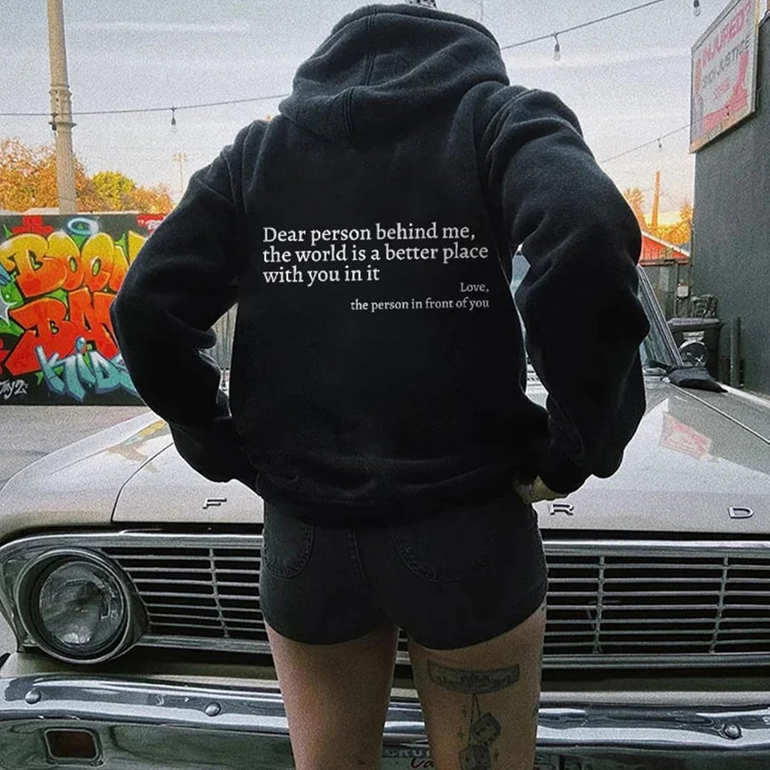 Dear Person behind Me Hoodie, You Are Enough Sweatshirt, Mental Health Hoodie, Fleece Lining, for Women & Men