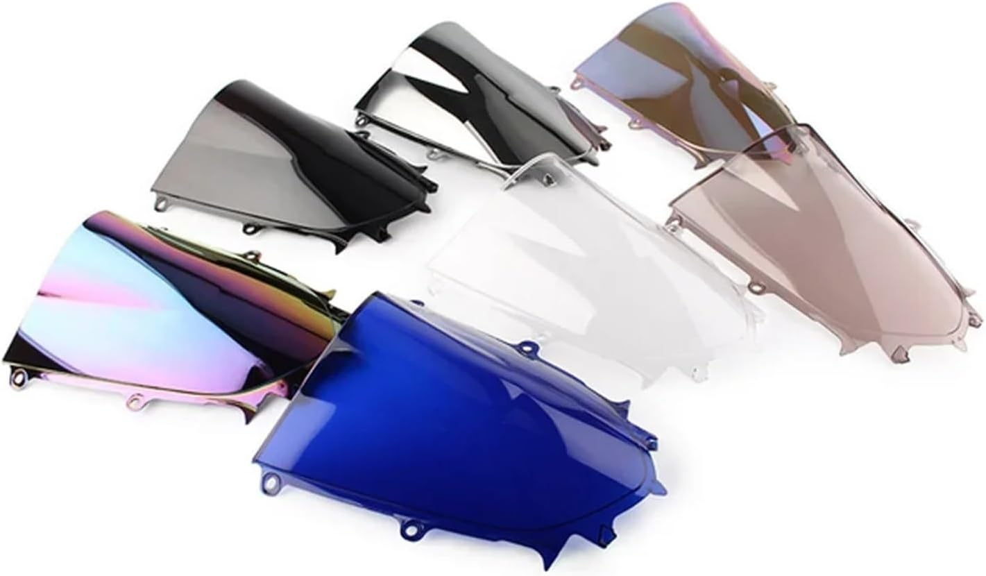 Motorcycle Accessories Windscreen Windshield Screen Deflector Protector Compatible with Yamaha YZF 600 R6 R7 2017-2019 2020 2021 2022 2023(Clear) image number 1
