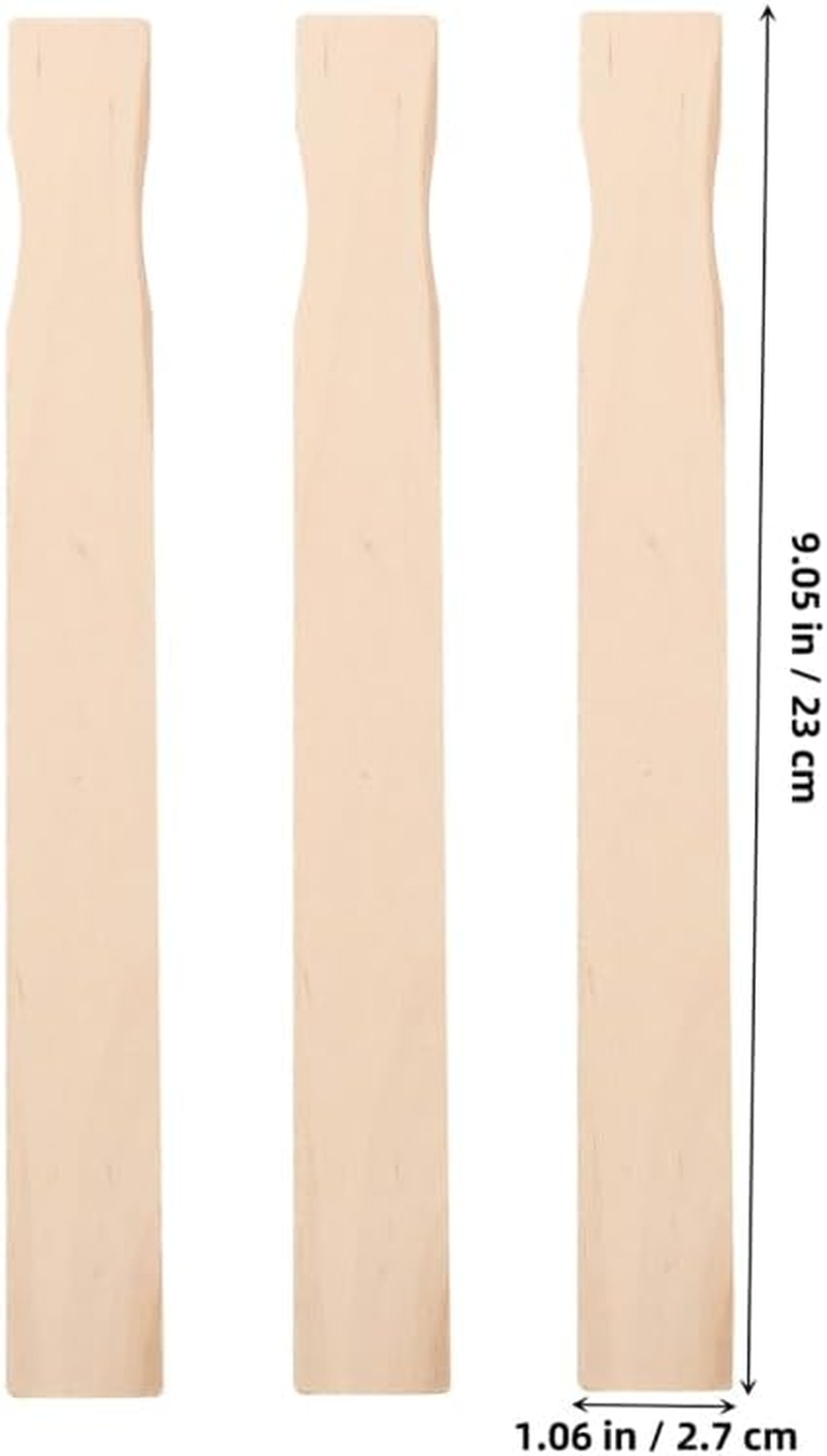 Tofficu Wooden Paint Adjustment Stick 9 Inch Birch Wood Mixing Sticks for Automotive Paint Body Repair and Craft Use Pack of 20
