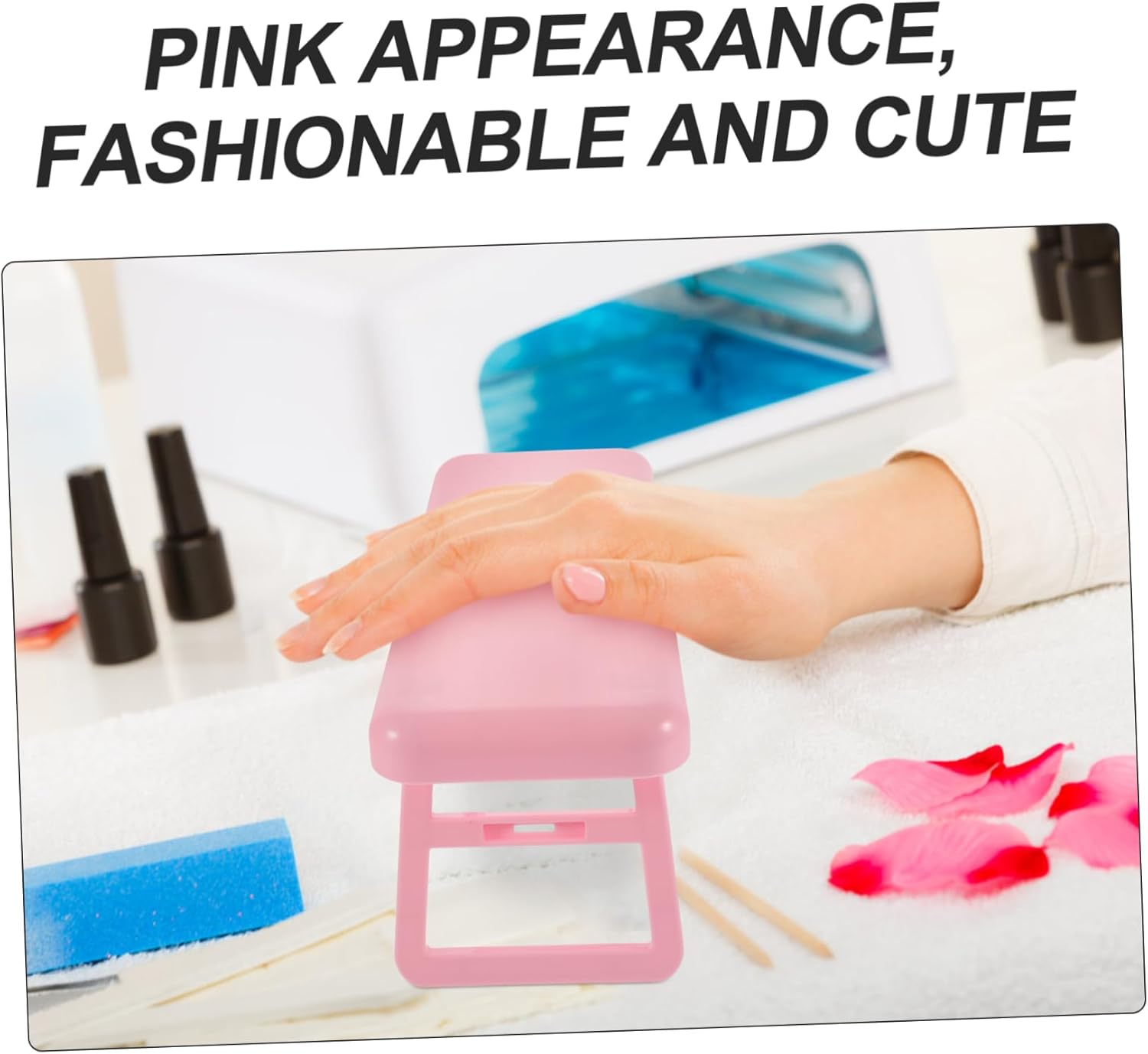 GANAZONO Manicure Hand Pillow Nail Arm Rest for Salon Nail Hand Rest Stand Stand Comfortable Portable image number 5