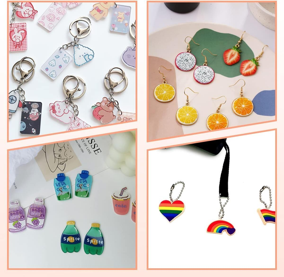 145 PCS Heat Shrink Plastic Sheets Kit,Shrinky Dink Sheets,Shrink Paper Sheets,Shrink Art,Shrink Plastic Kit,Shrinky Dink Lined Notebook Paper for DIY Mothers Day Gifts,Creative Art and Craft image number 6