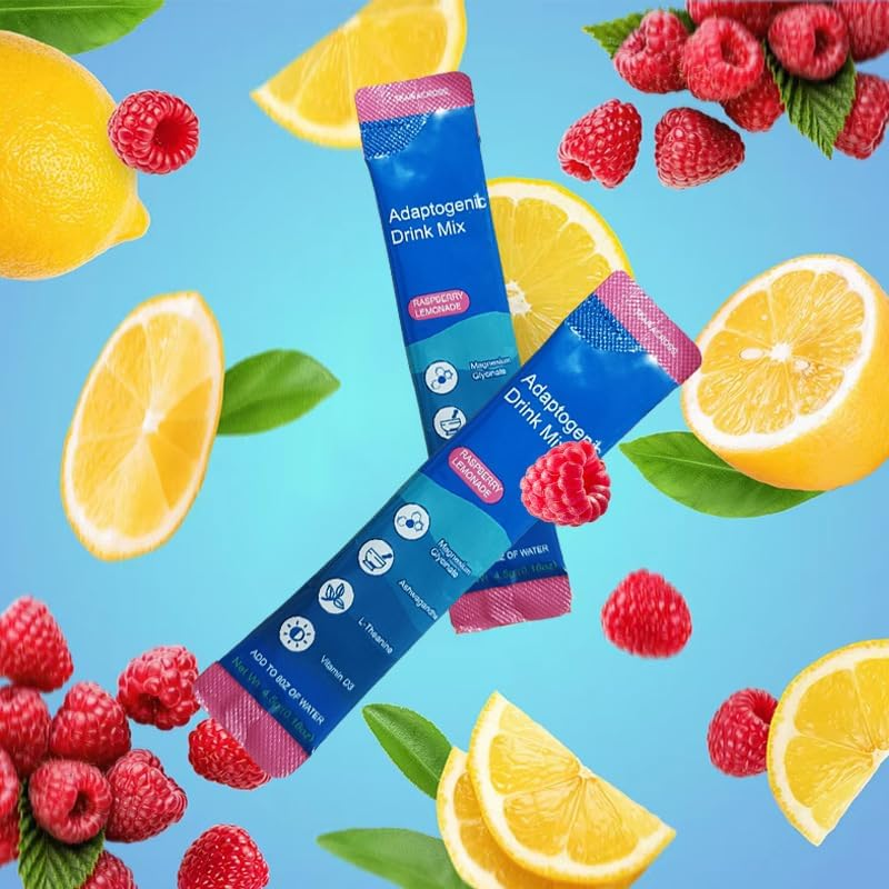 Laclassic Powdered Drink Mix,Raspberry Lemonade Flavour,With L-Theanine,Ksm-66 Ashwagandha,Magnesium Glycinate, Vitamin D3,Relaxation Supplement image number 4