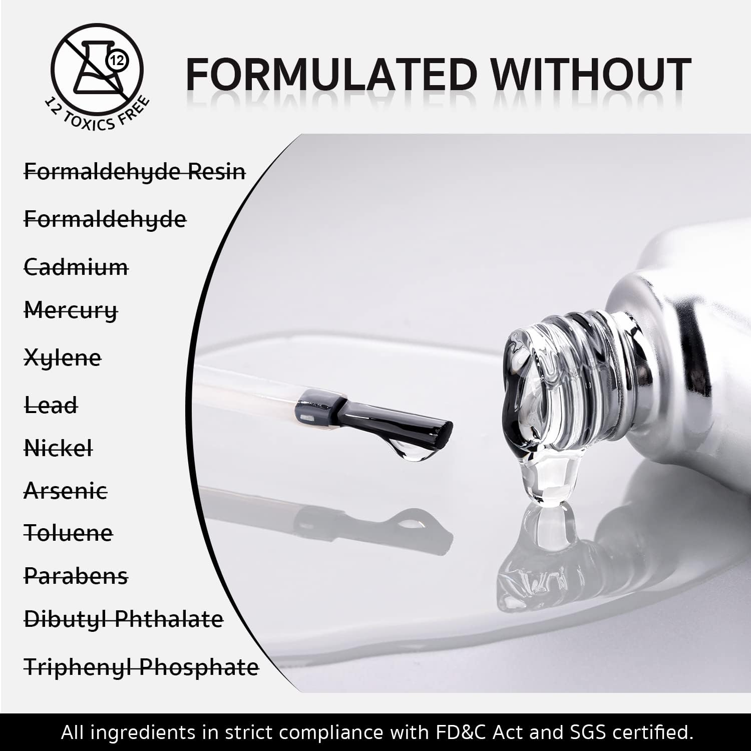 GAOY 2Pcs 16Ml Gel Nail Glue, Glue Gel for Acrylic Nails Tips, 2 in 1 Nail Glue and Base Gel, Nail Lamp Needed image number 5