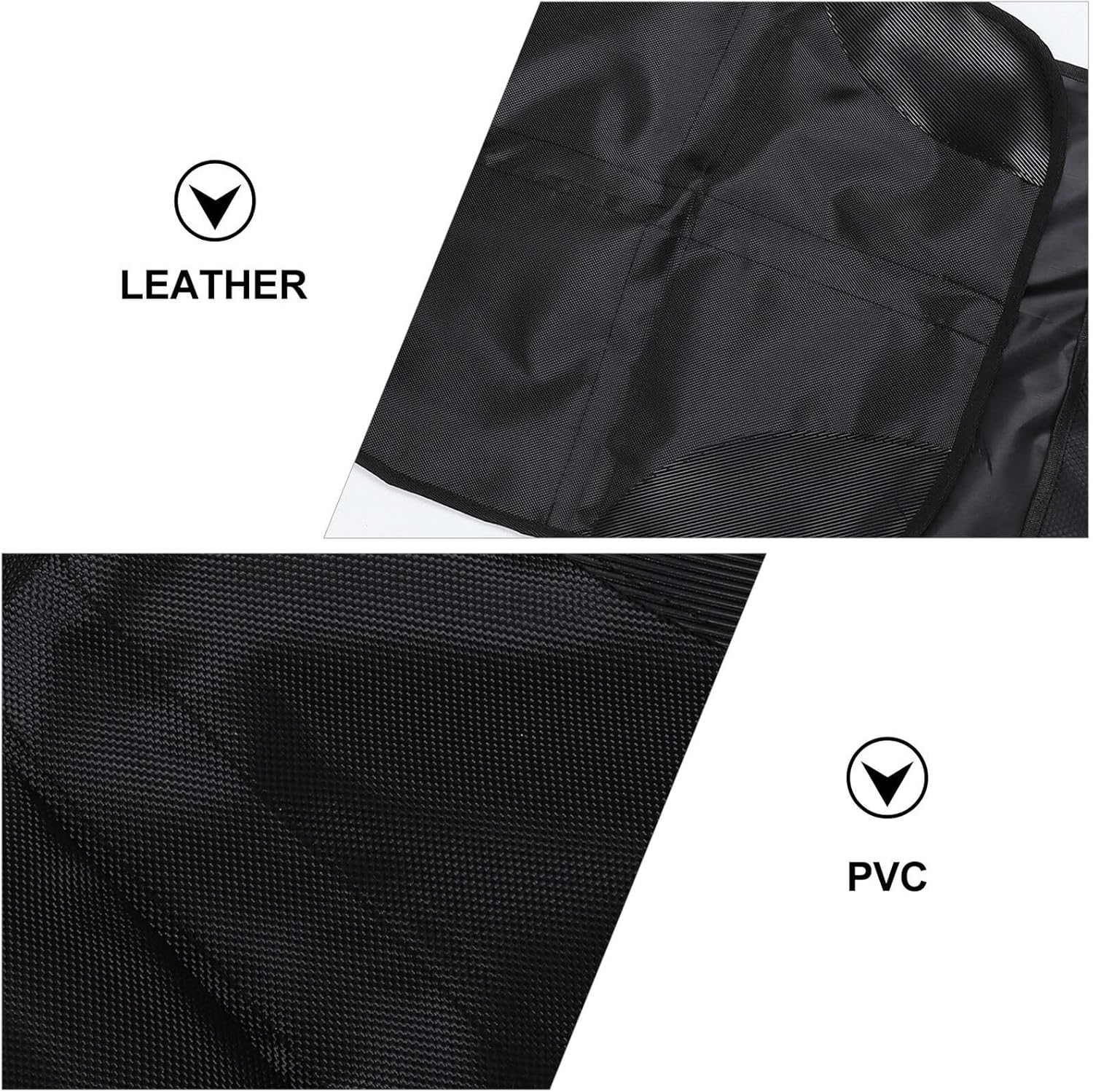 DECHOUS Car Seat Protector Mat with Padding and Large Mesh Storage Pockets Auto Protector for Seats Easy Installation Black Cover for Car Interior Cleanliness image number 1