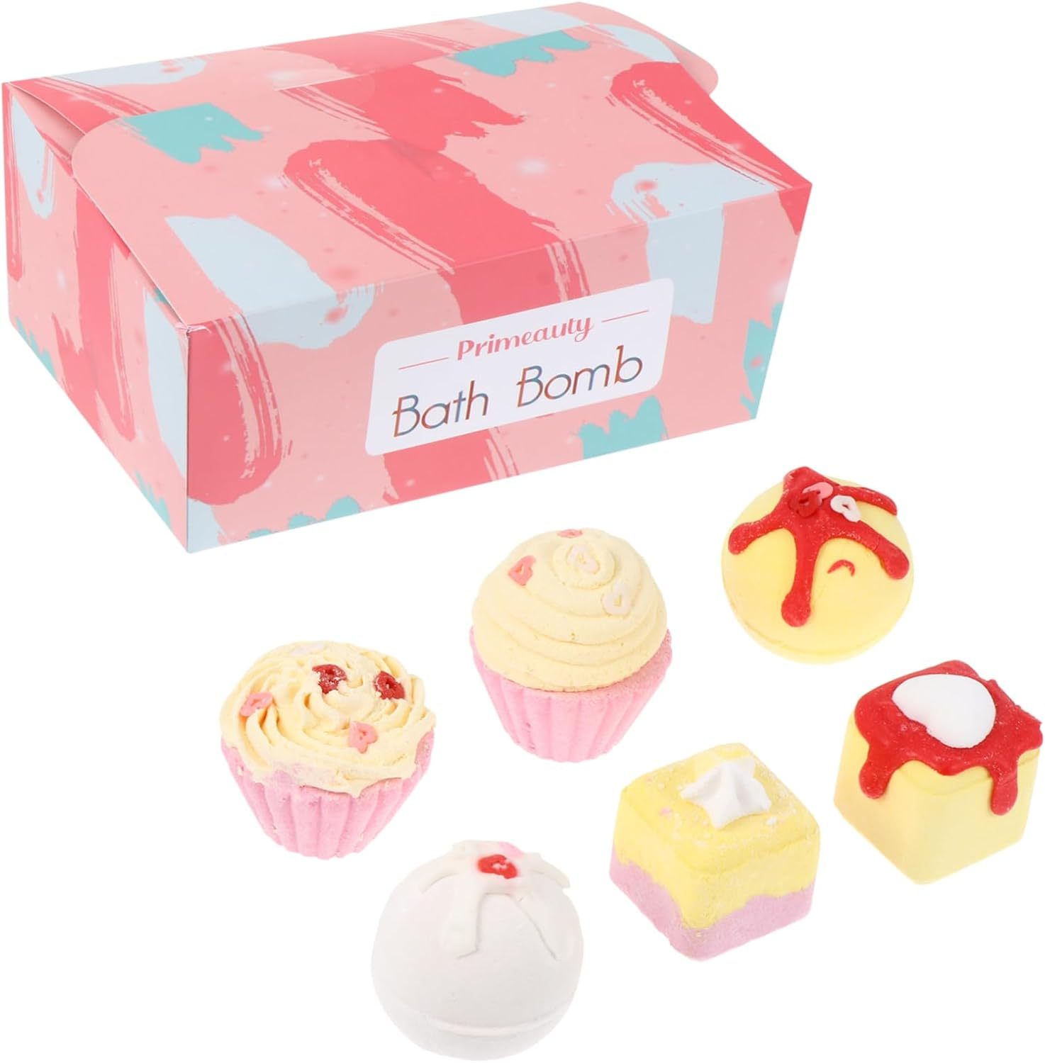 6Pcs Creative Cake Shape Relaxing Spa Bath Balls for Adults Soothes Skin and Relieves Fatigue image number 5