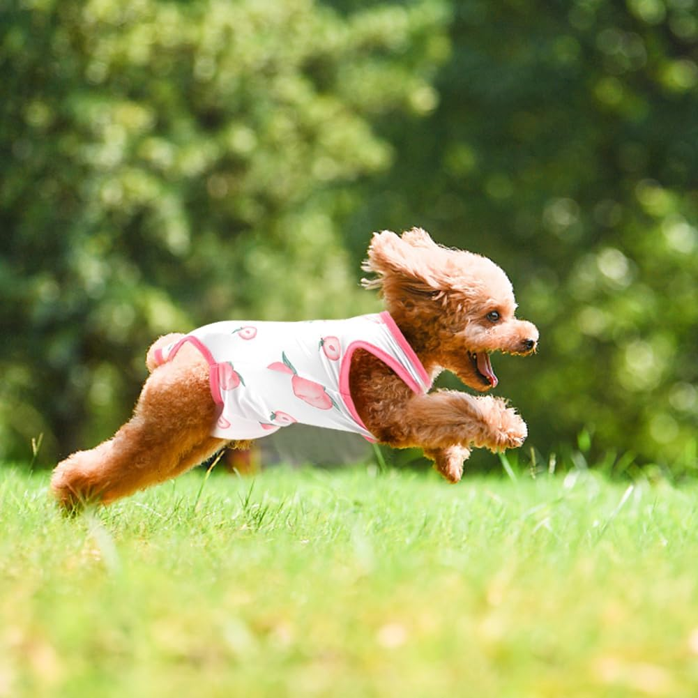 Cat Recovery Suit,Cat Surgery Recovery Suit,Elizabethan Collar & Cone Alternative,Cat Bodysuit Medical Vest,Kitten Onesie Pet Surgical Spay Shirt for Abdominal Wounds or Skin Diseases (Peach, L) image number 3