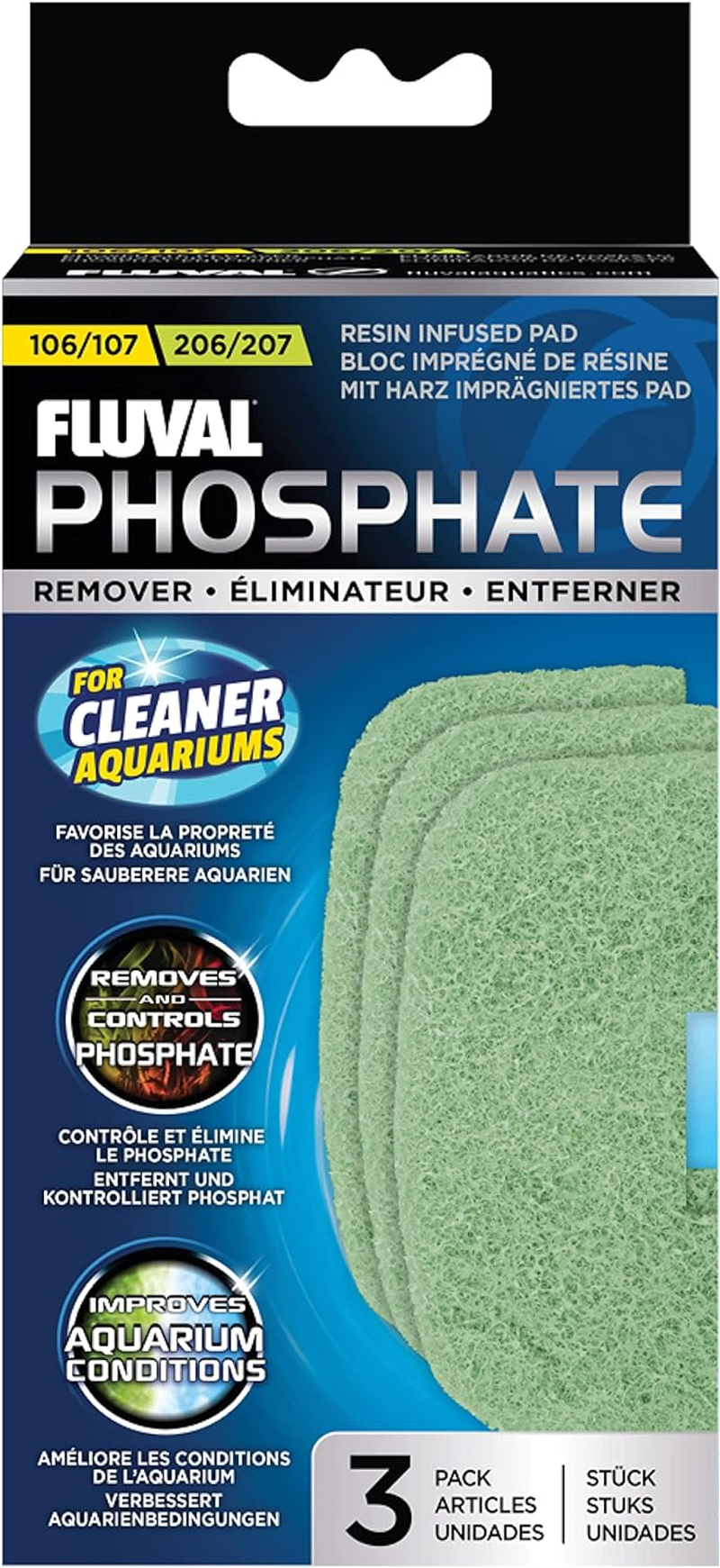 Fluval 307/407 and 306/406 Phosphate Remover Pad, 0.101999999999999 Kg