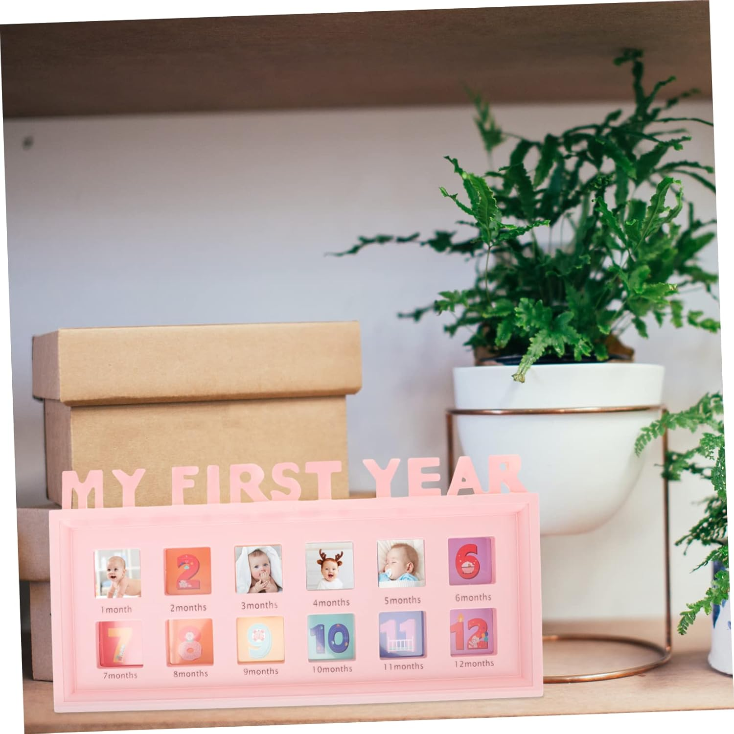 Boy Girl'S Growth Photo Frame Month Milestone Frame Boy Girl Growth Frame for Book image number 5