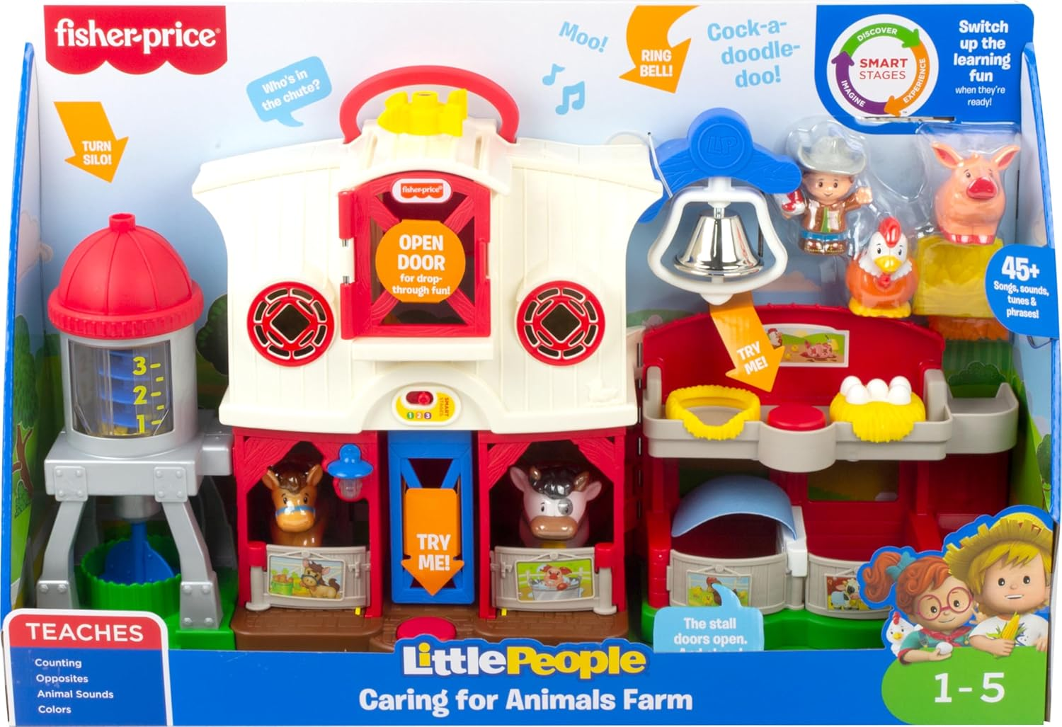 Little People Toddler Learning Toy Caring for Animals Farm Electronic Playset for Preschool Pretend Play Kids Ages 1+ Years image number 1
