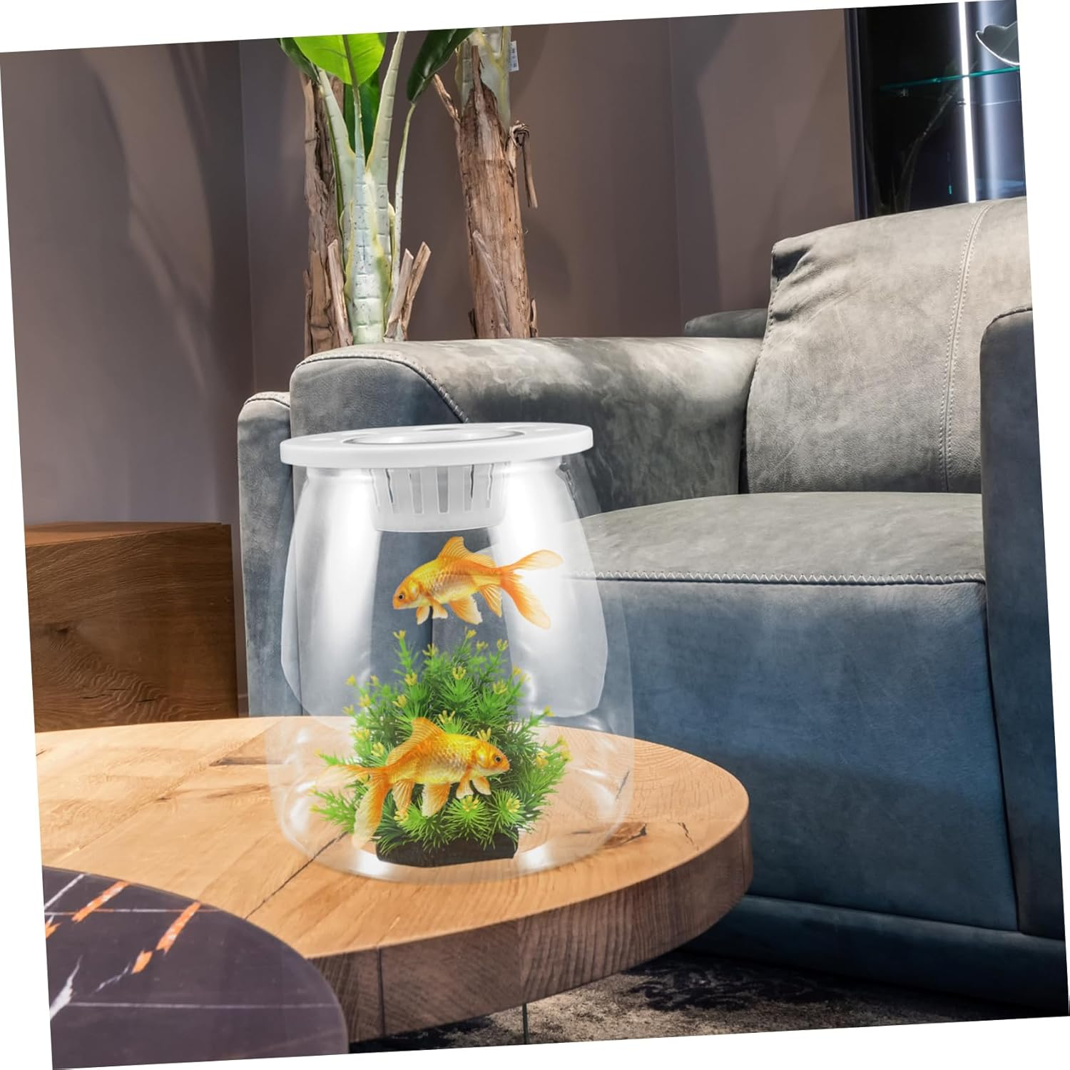Transparent Small Fish Breeding Box Tank for Home Office Decor for Small Aquatic Pets and Reptiles Space-Saving Design for Any Environment