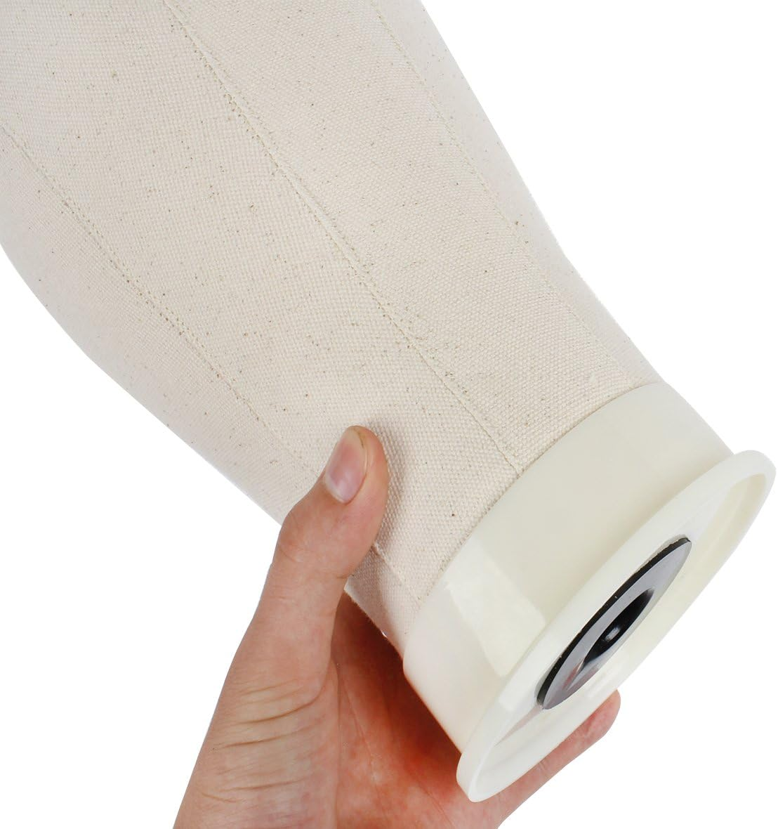 Leeven 21"-24" Poly Canvas Block Head Professional Mannequin Canvas Head for Making, Drying,Styling Wigs with Table Clamp Stand 22 Inch image number 6