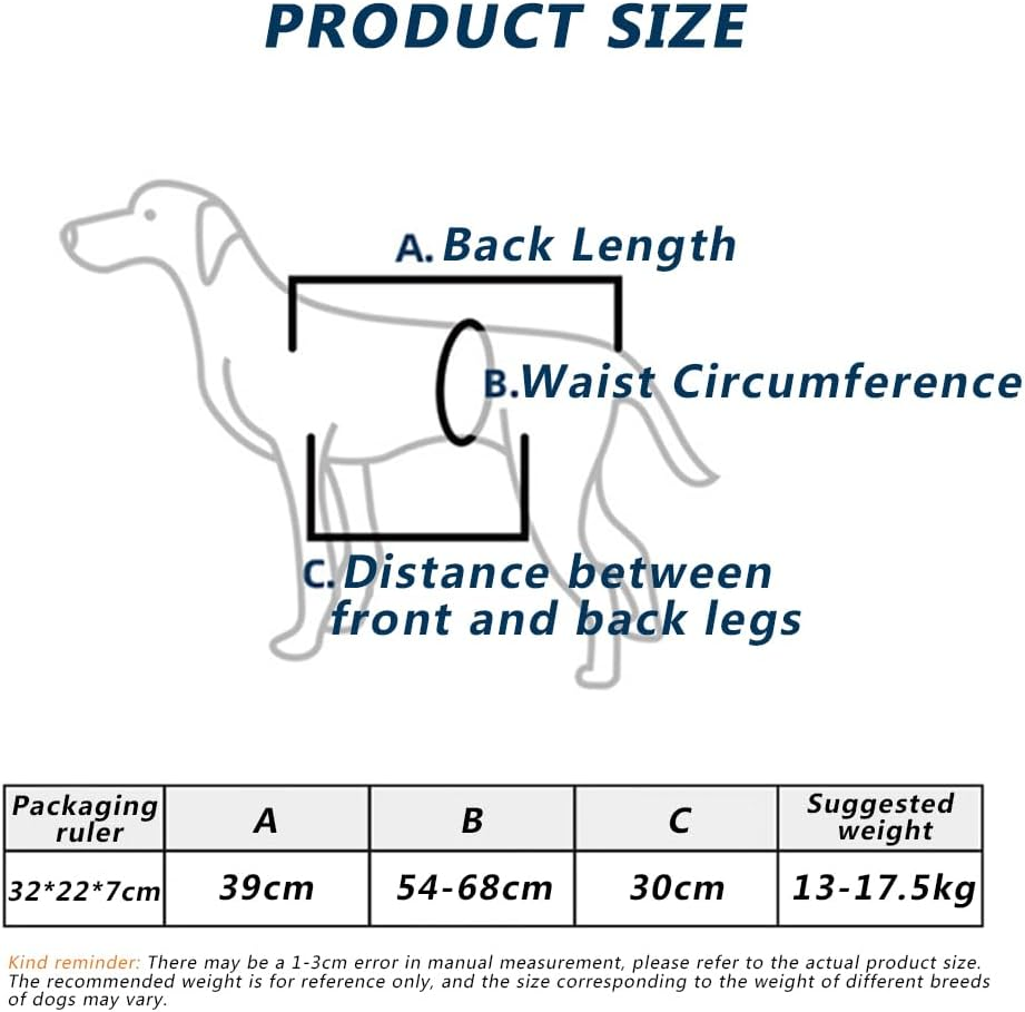 Dog Rehabilitation Training Belt, Breathable Straps - Adjustable Soft Support Sling, Helps with Surgery Recovery, Arthritis, Joint Injuries, Loss of Stability, Injured and Disabled Dogs image number 3